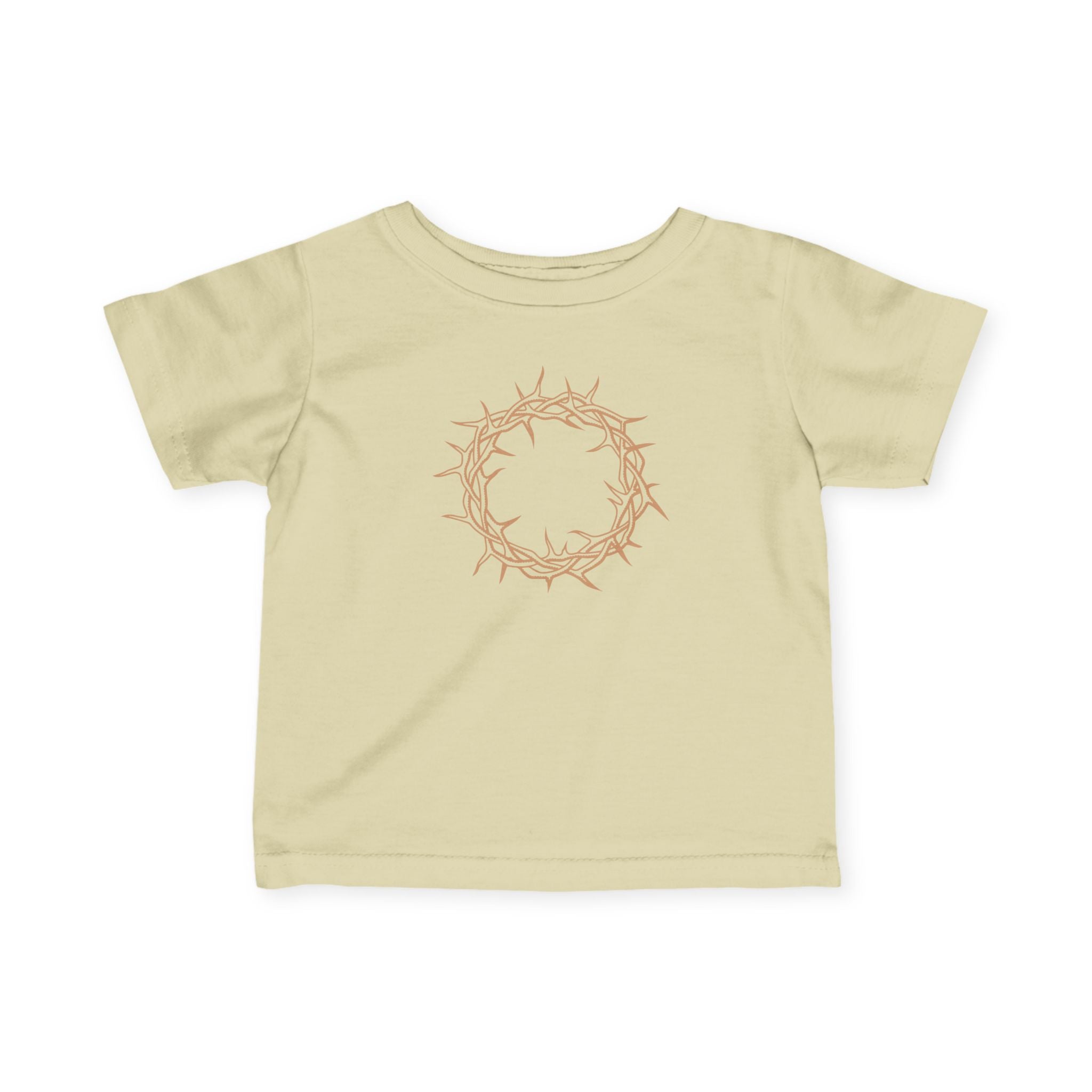 Infant T-Shirt -- Christian Theme -- Crown of Thorns (Light Red)