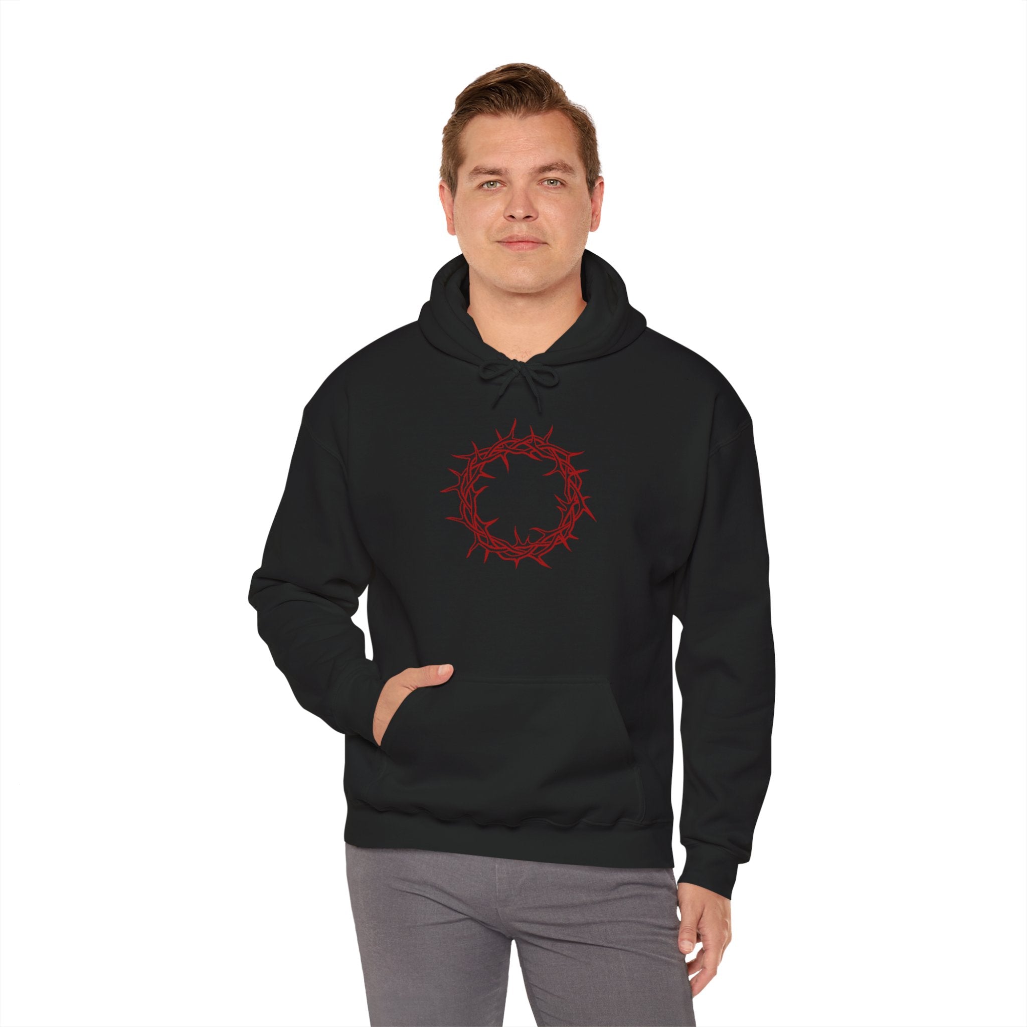 Hoodie -- Christian Theme -- Crown of Thorns (Red)