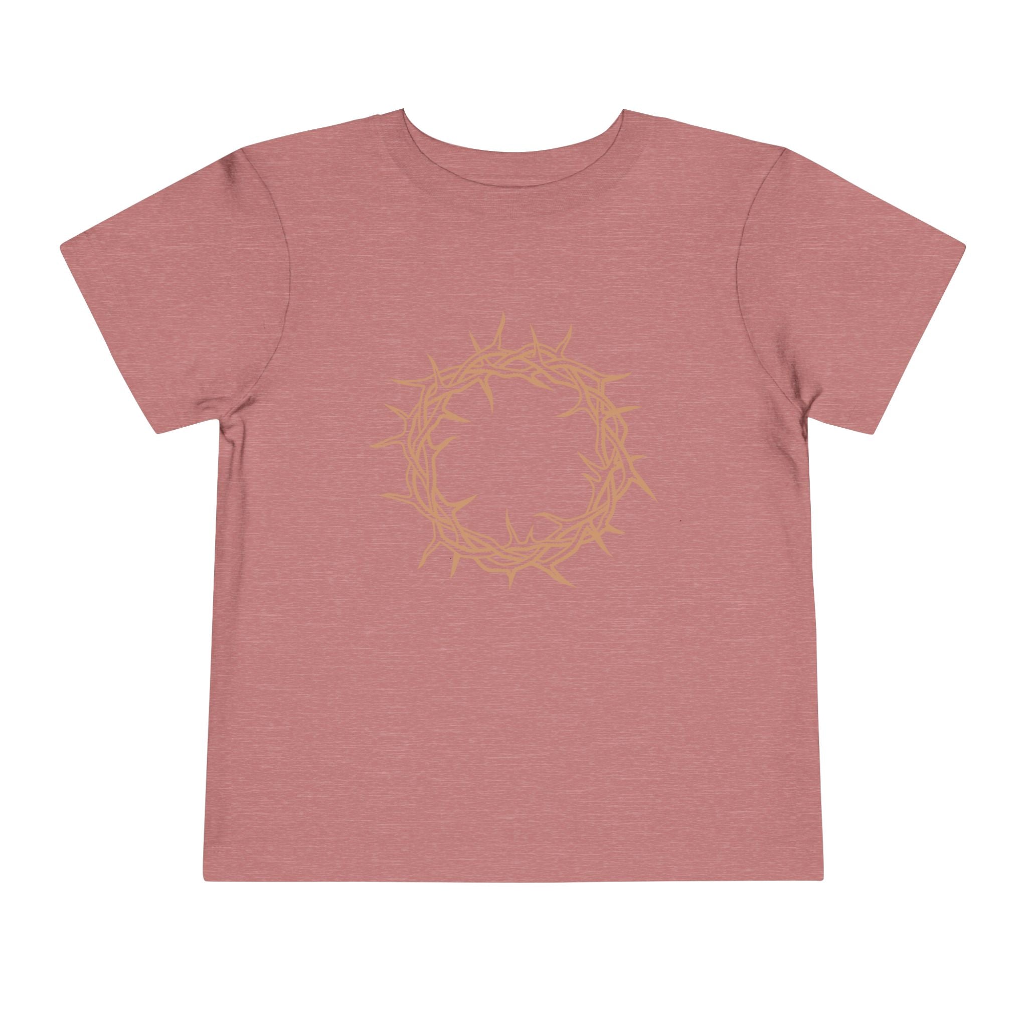 Toddler T-Shirt -- Christian Theme -- Crown of Thorns (Light Red)