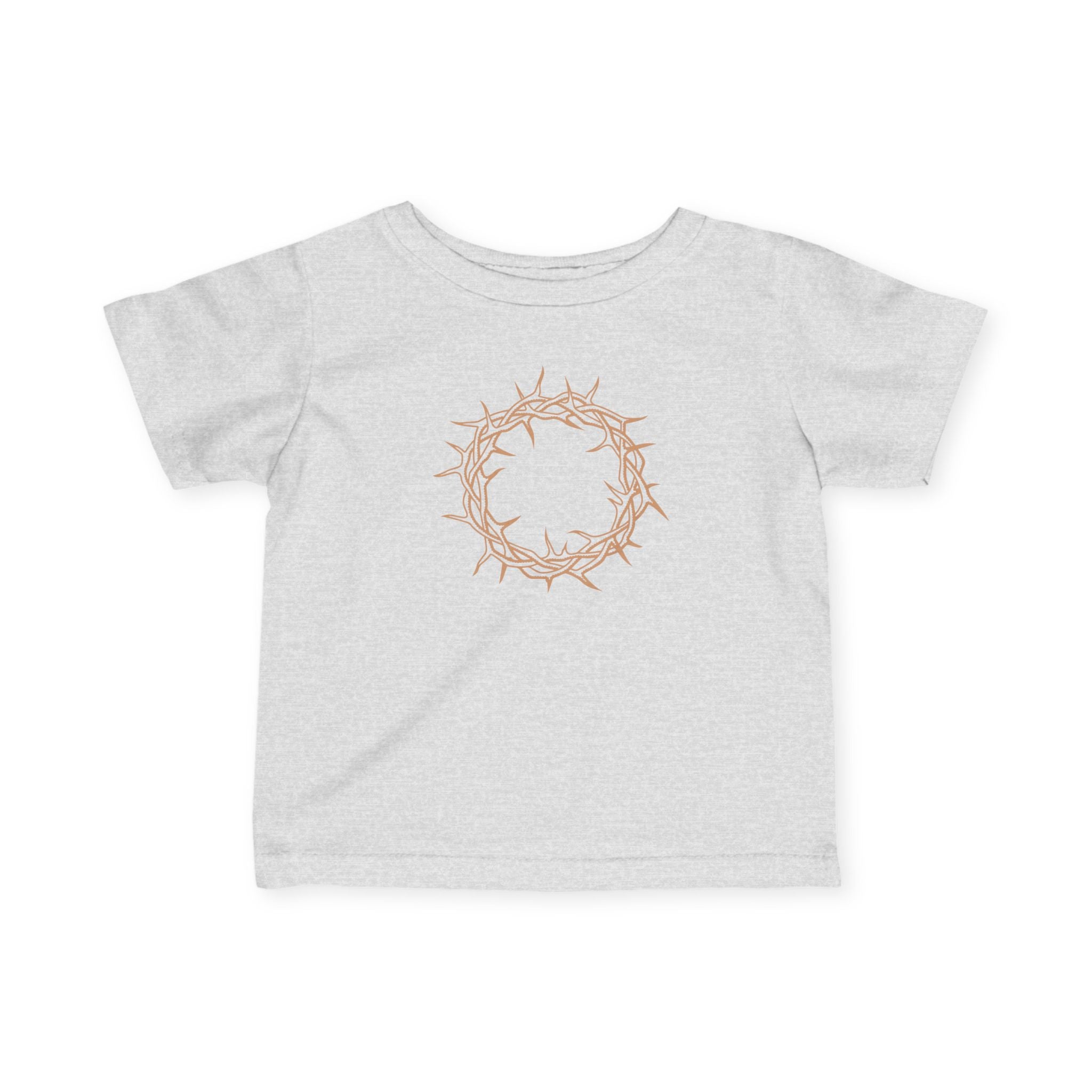 Infant T-Shirt -- Christian Theme -- Crown of Thorns (Light Red)