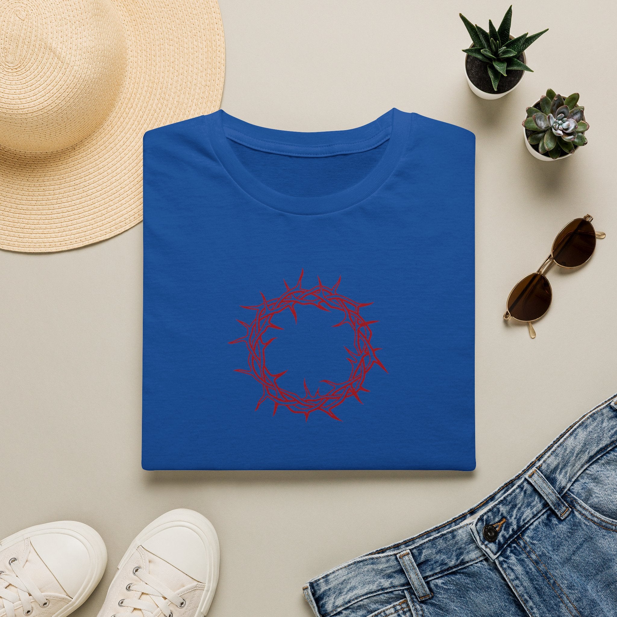 Softstyle T-Shirt -- Christian Theme -- Crown of Thorns (Red)