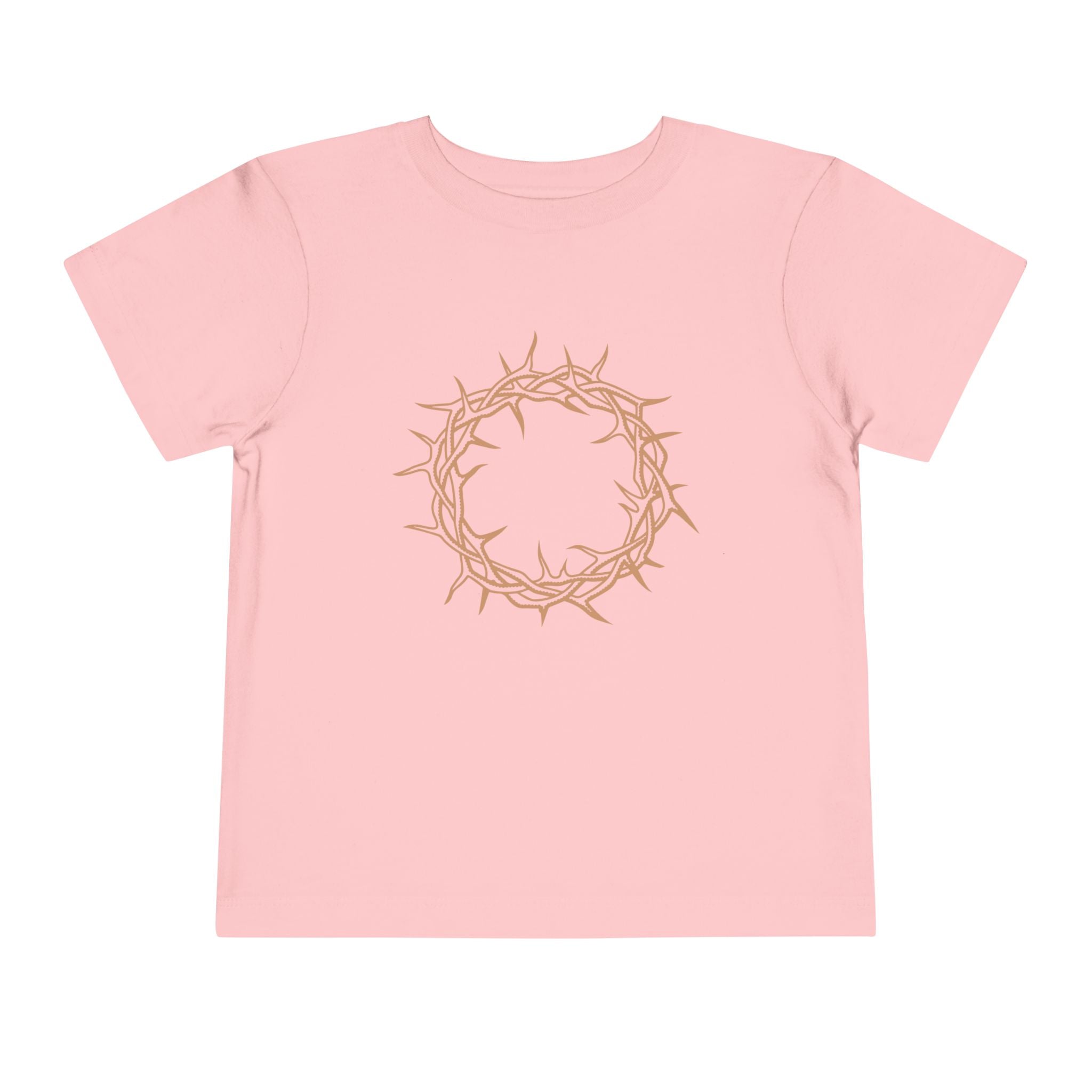 Toddler T-Shirt -- Christian Theme -- Crown of Thorns (Light Red)