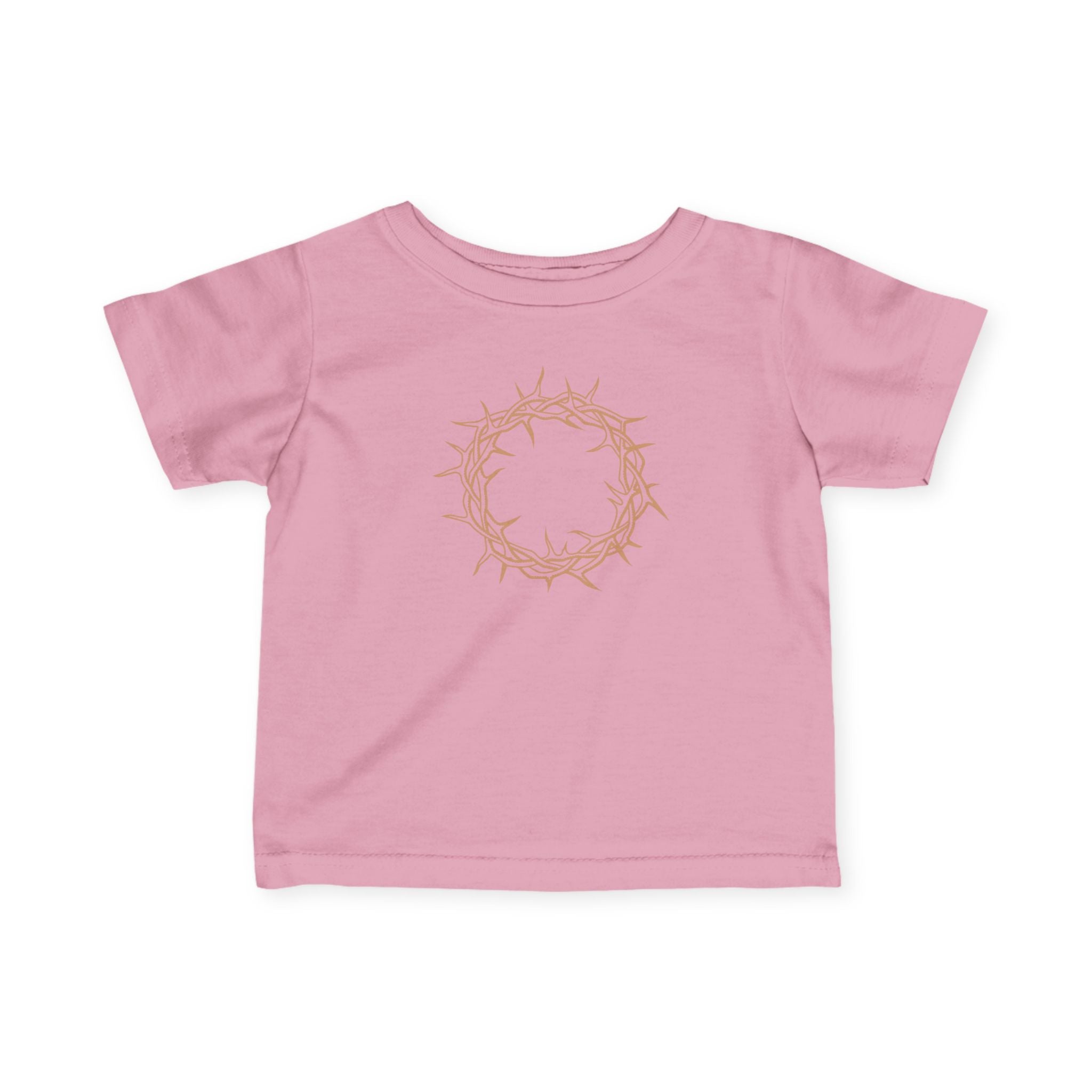 Infant T-Shirt -- Christian Theme -- Crown of Thorns (Light Red)
