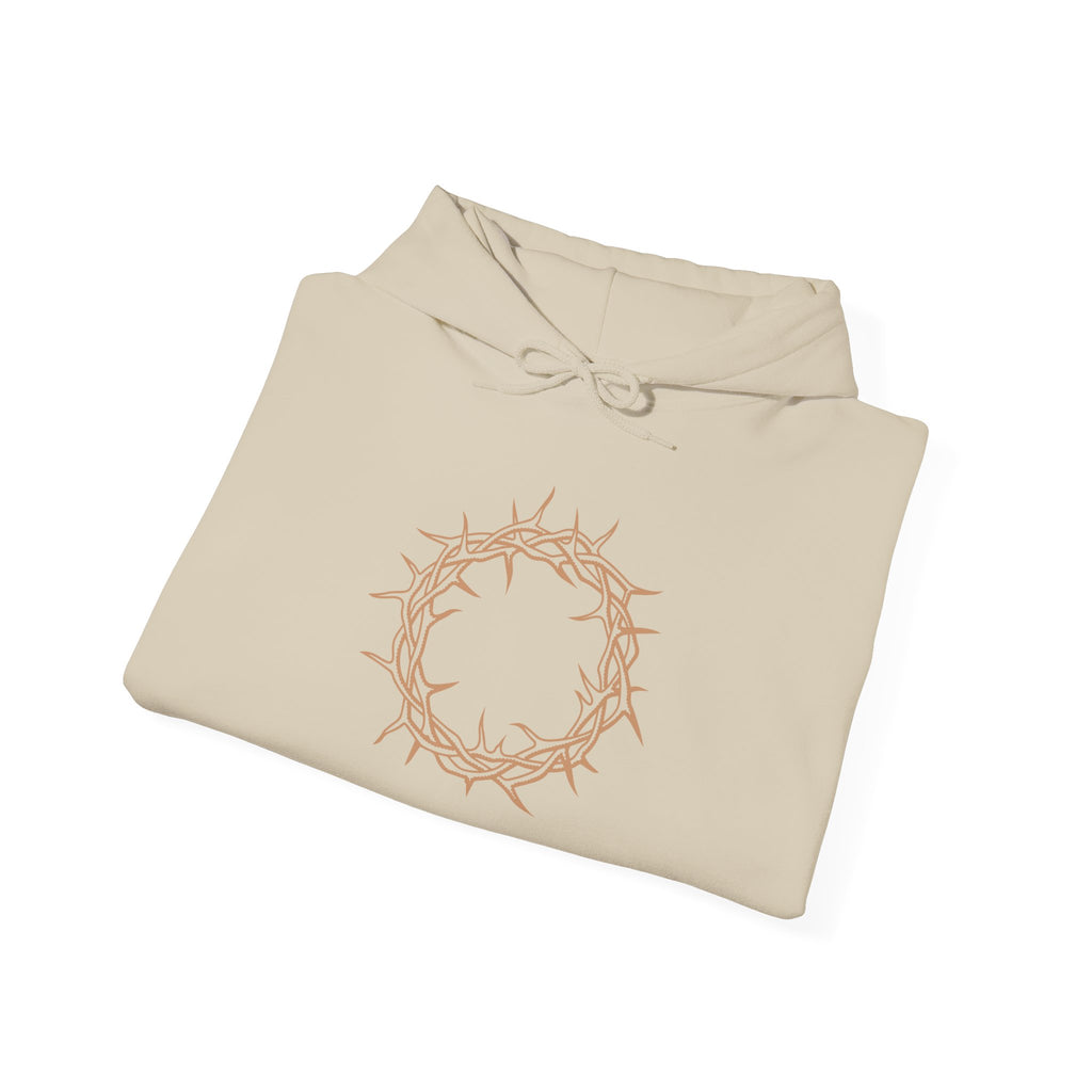 Hoodie -- Christian Theme -- Crown of Thorns (Light Red)
