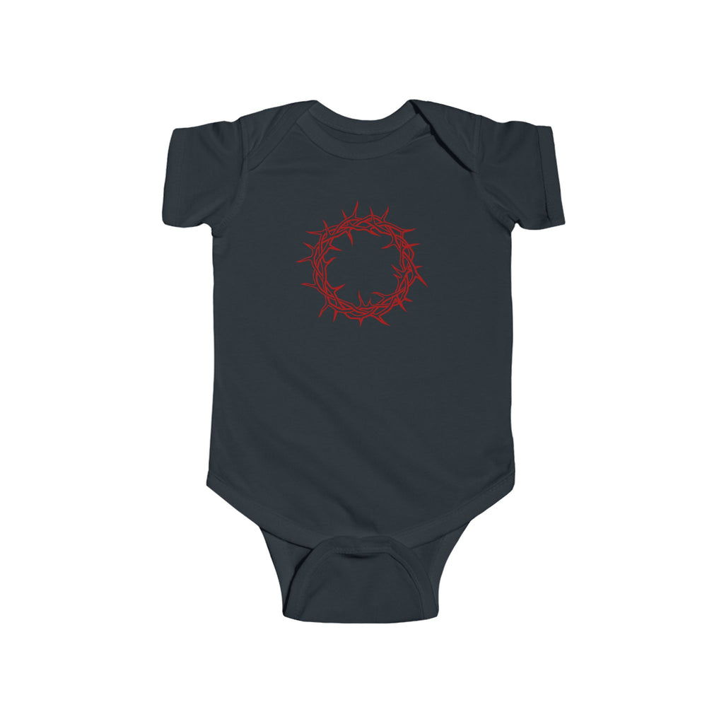 Infant Bodysuit -- Christian Theme -- Crown of Thorns (Red)