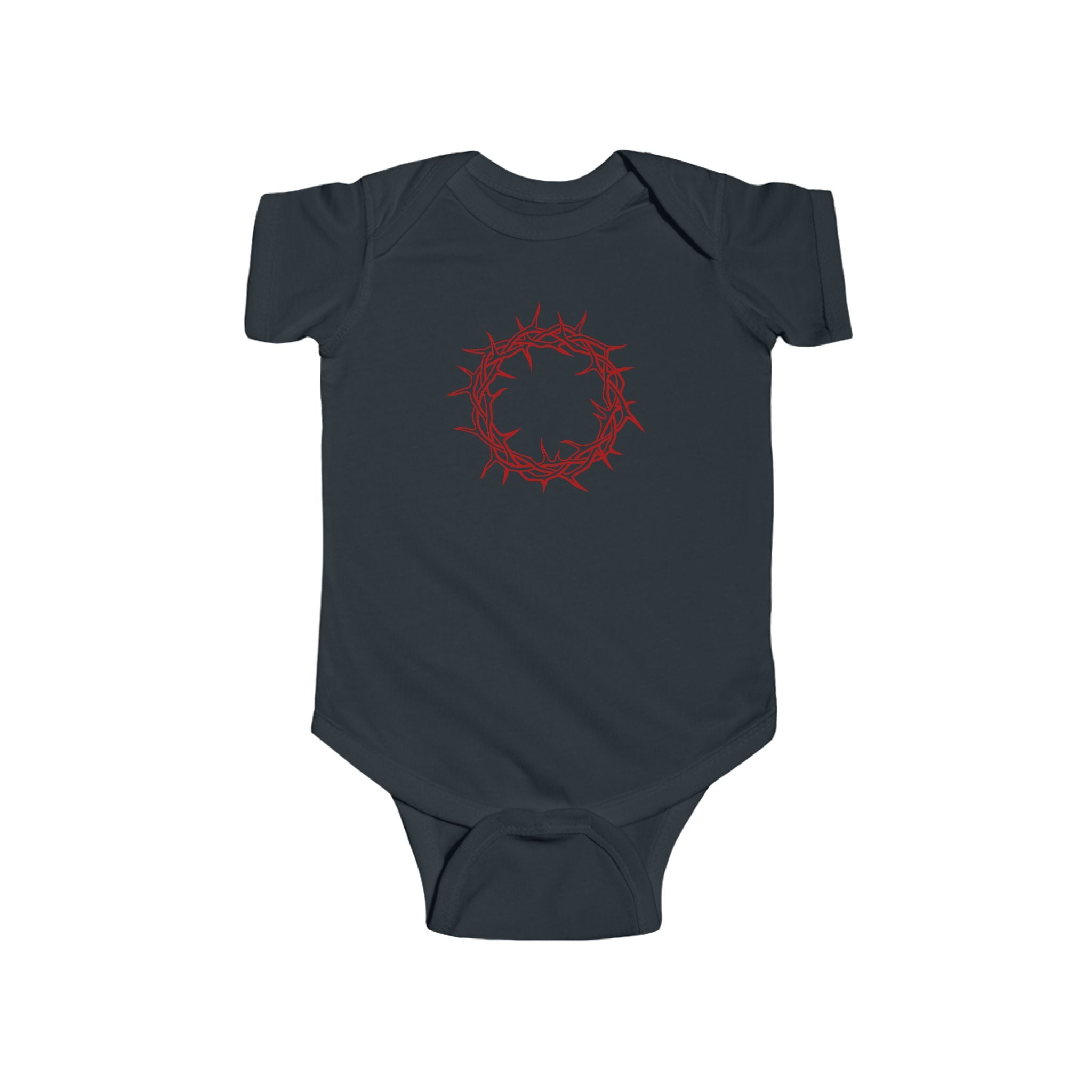Infant Bodysuit -- Christian Theme -- Crown of Thorns (Red)