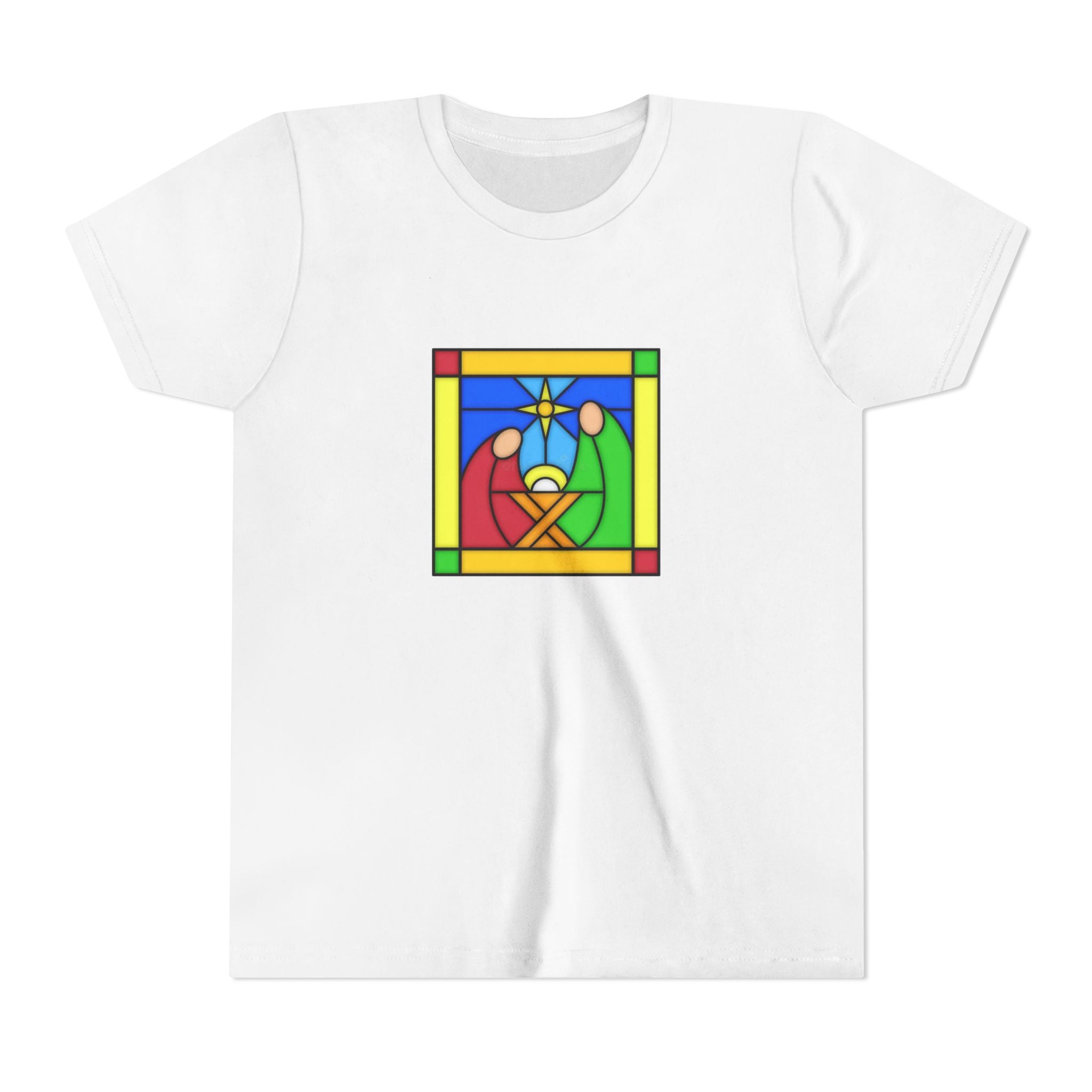 Kids T Shirt -- Christian Theme -- Jesus Nativity