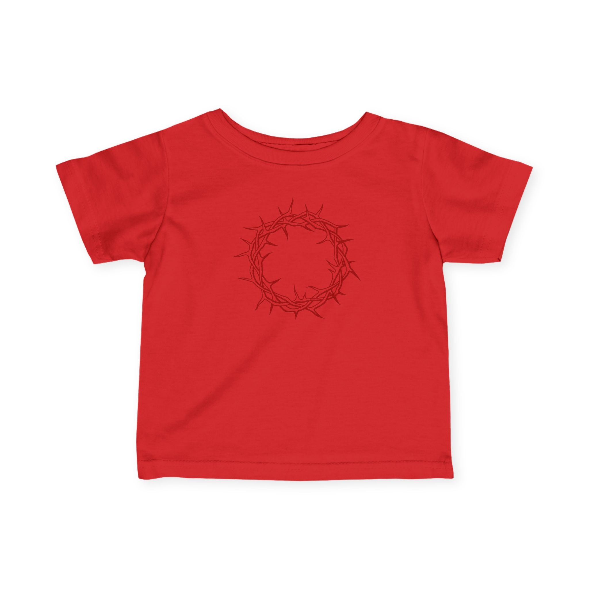 Infant T-Shirt -- Christian Theme -- Crown of Thorns (Red)