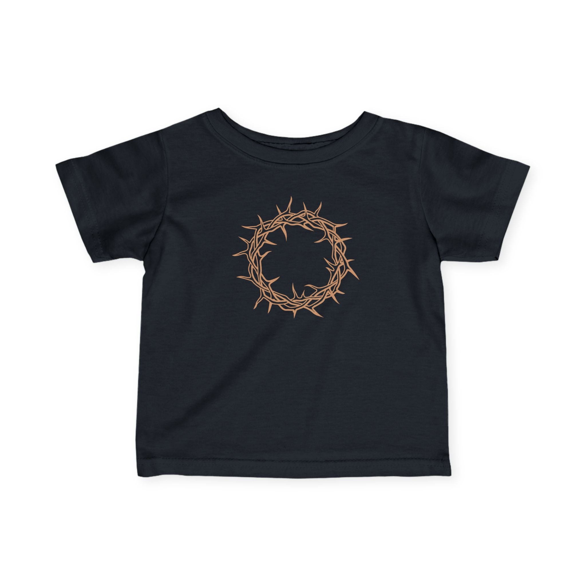 Infant T-Shirt -- Christian Theme -- Crown of Thorns (Light Red)