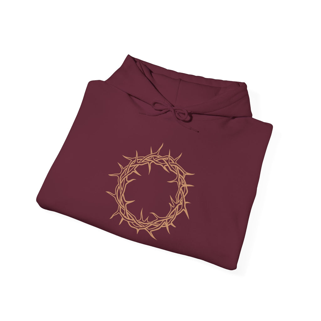 Hoodie -- Christian Theme -- Crown of Thorns (Light Red)