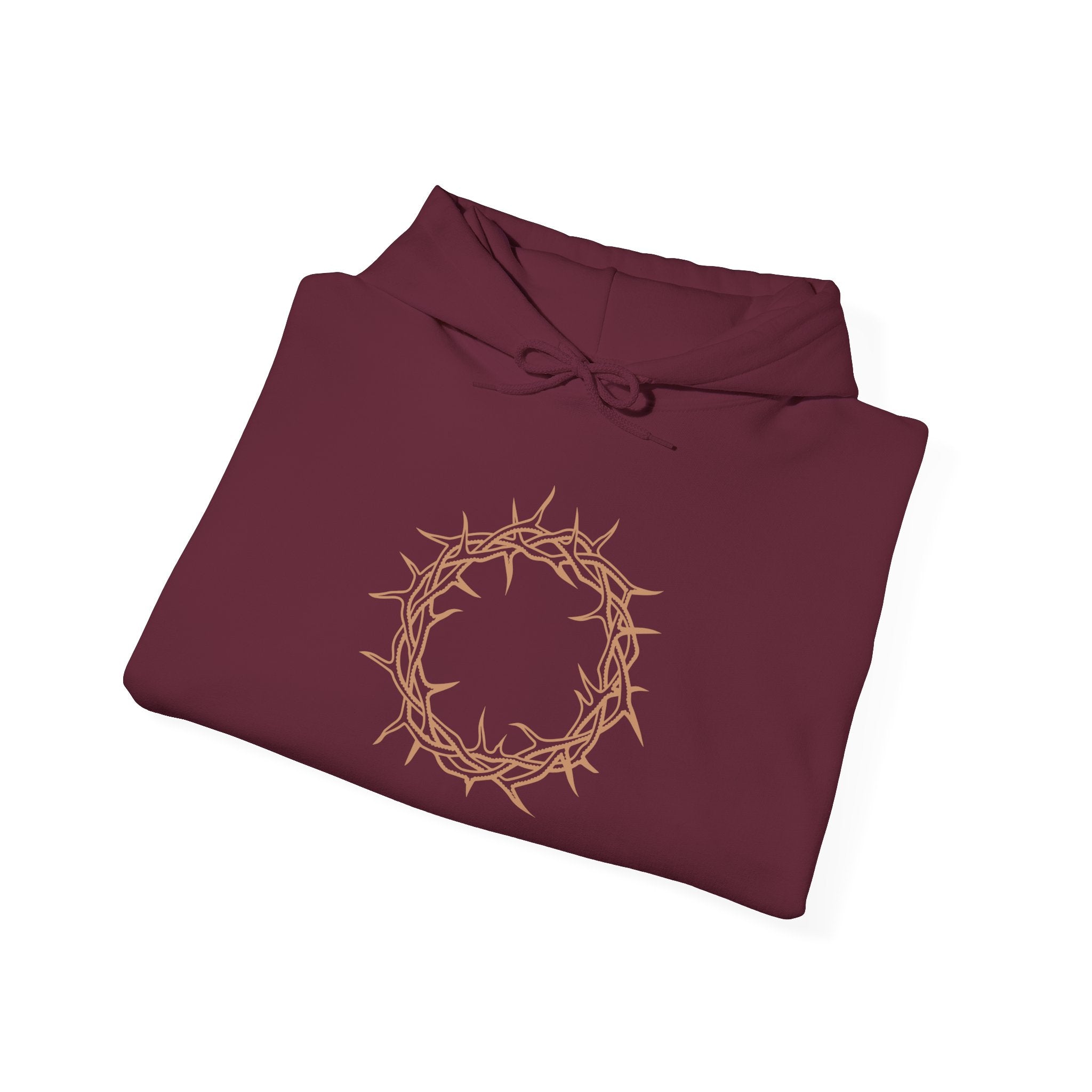 Hoodie -- Christian Theme -- Crown of Thorns (Light Red)