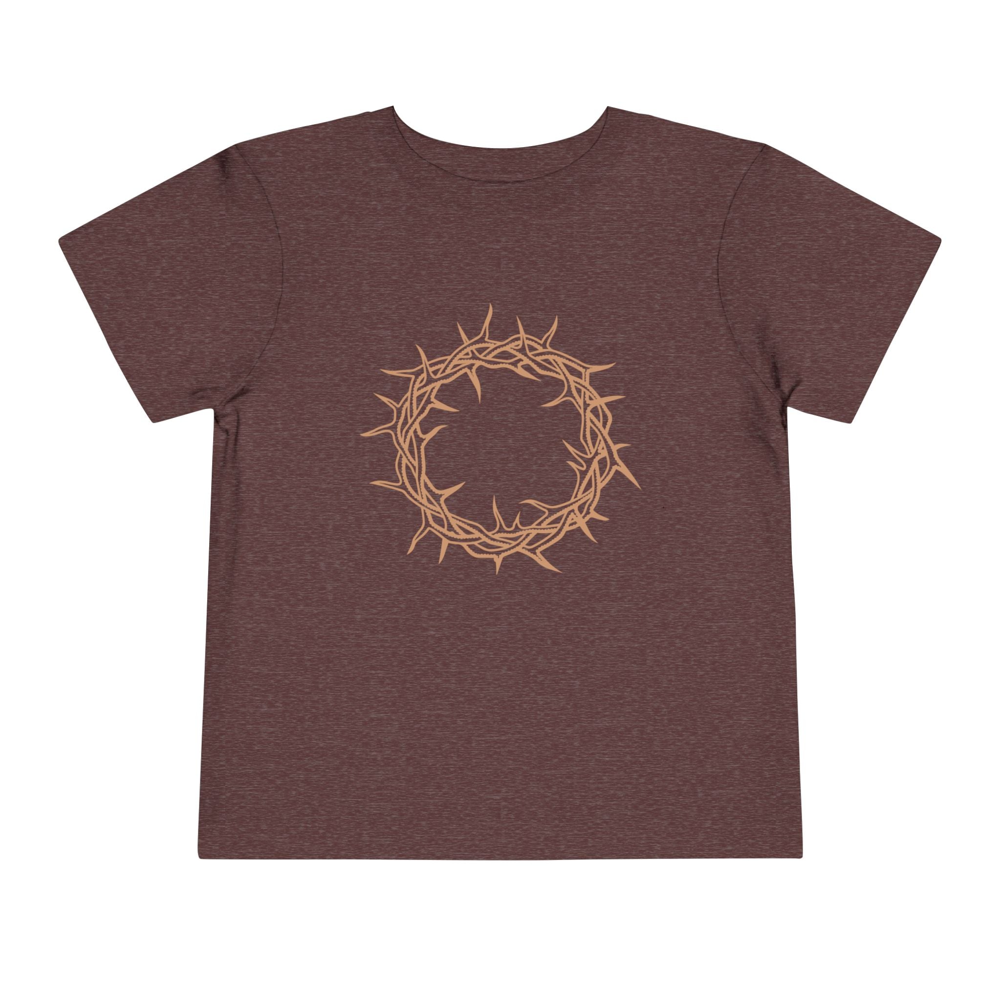 Toddler T-Shirt -- Christian Theme -- Crown of Thorns (Light Red)