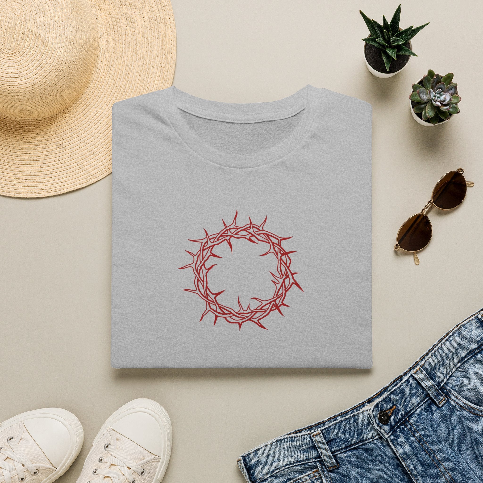 Softstyle T-Shirt -- Christian Theme -- Crown of Thorns (Red)