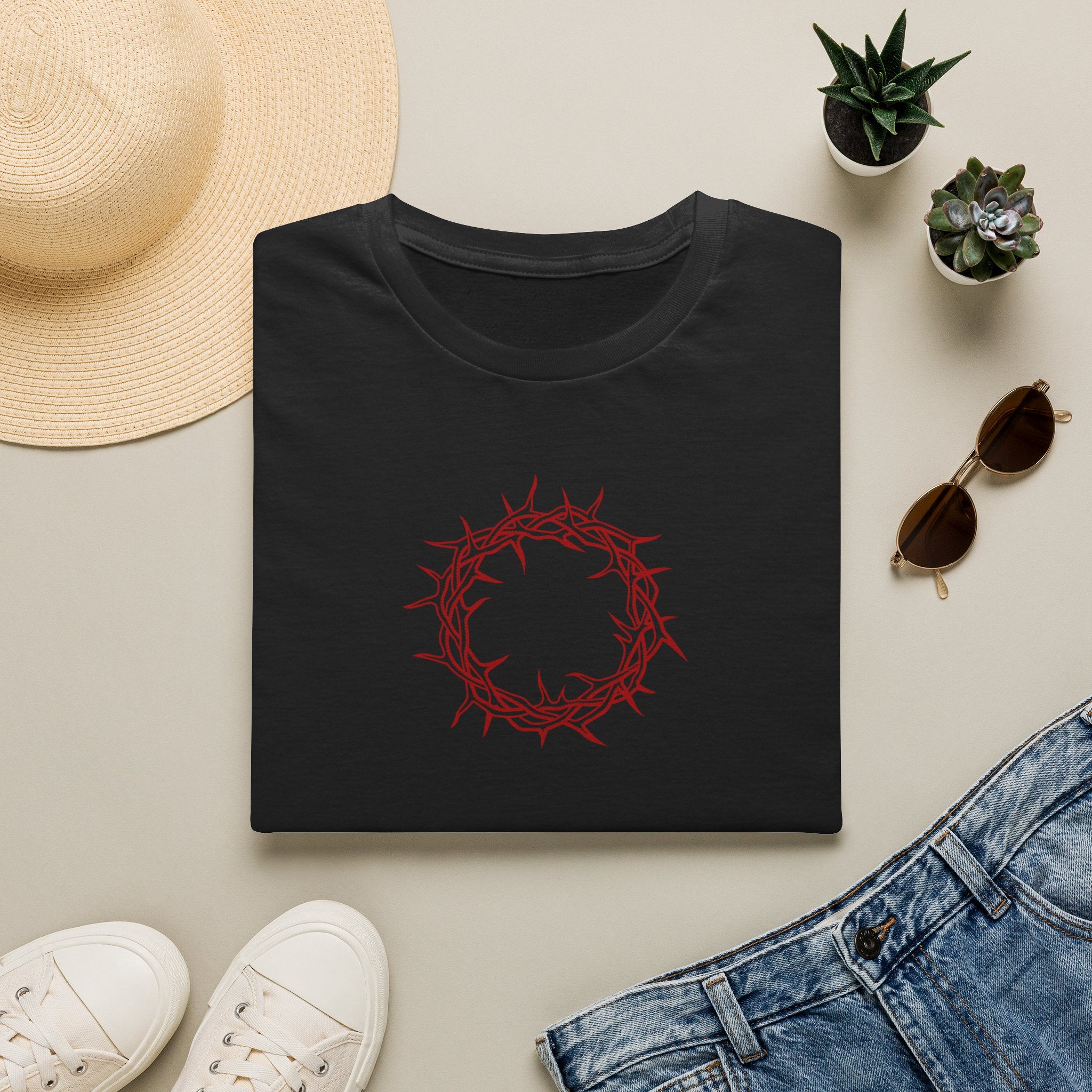 Softstyle T-Shirt -- Christian Theme -- Crown of Thorns (Red)