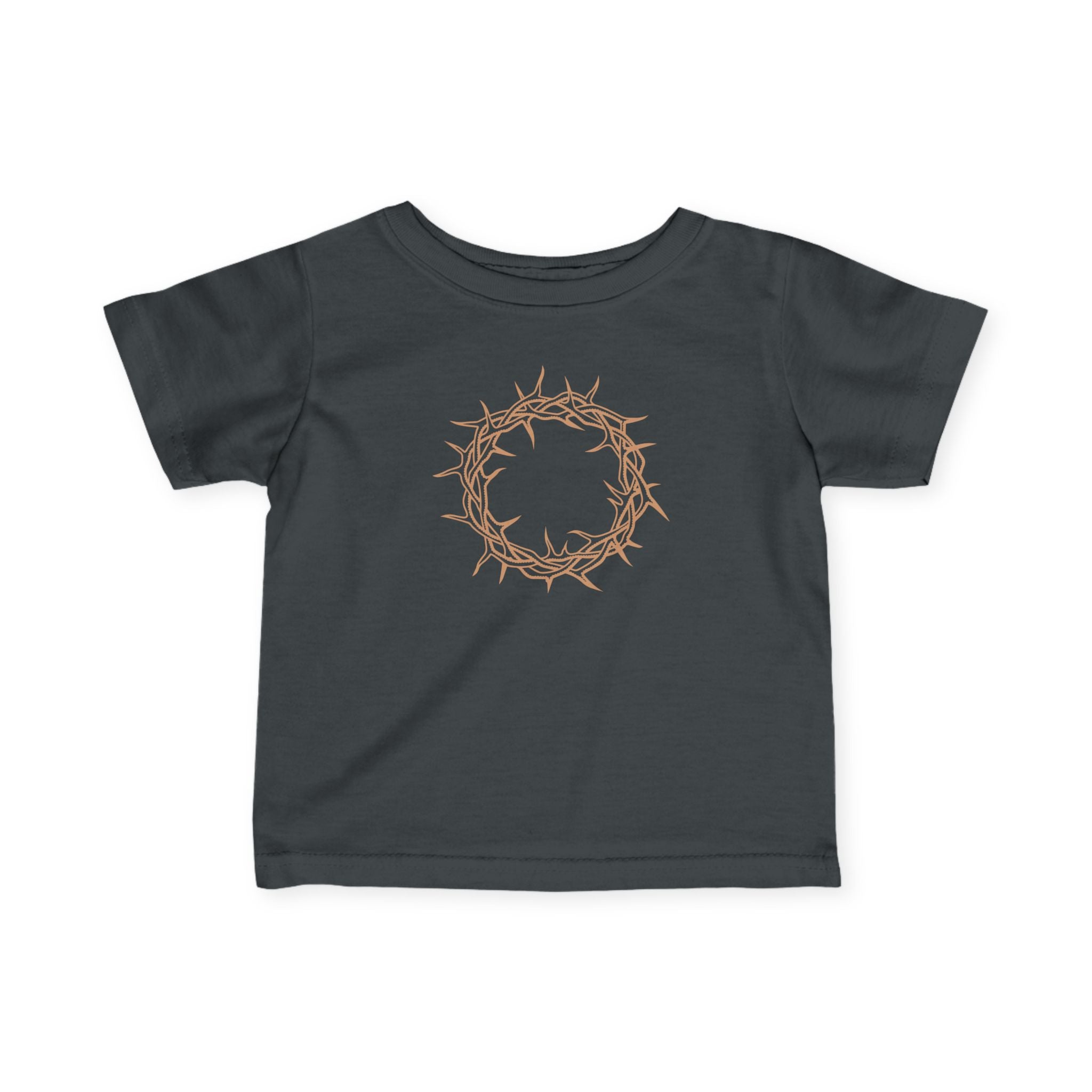 Infant T-Shirt -- Christian Theme -- Crown of Thorns (Light Red)