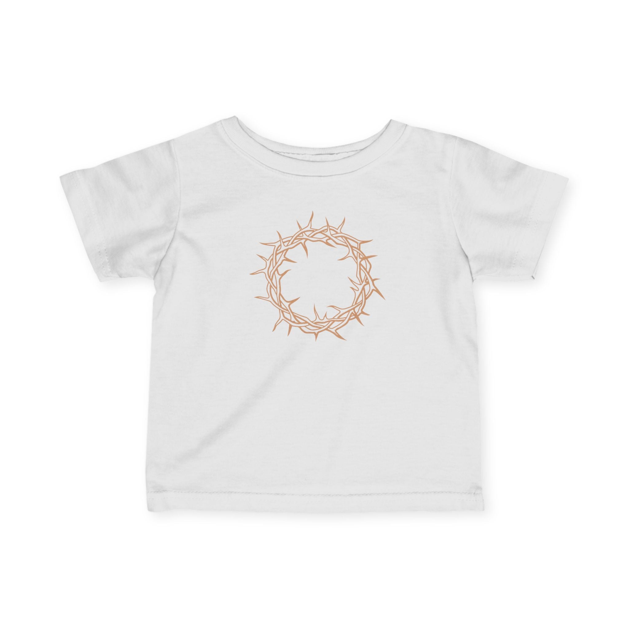 Infant T-Shirt -- Christian Theme -- Crown of Thorns (Light Red)
