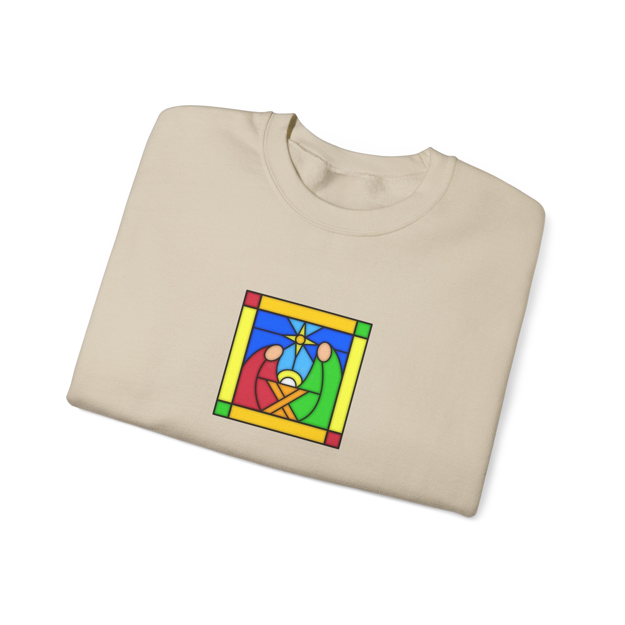 Crewneck Sweatshirt -- Christian Theme -- Jesus Nativity