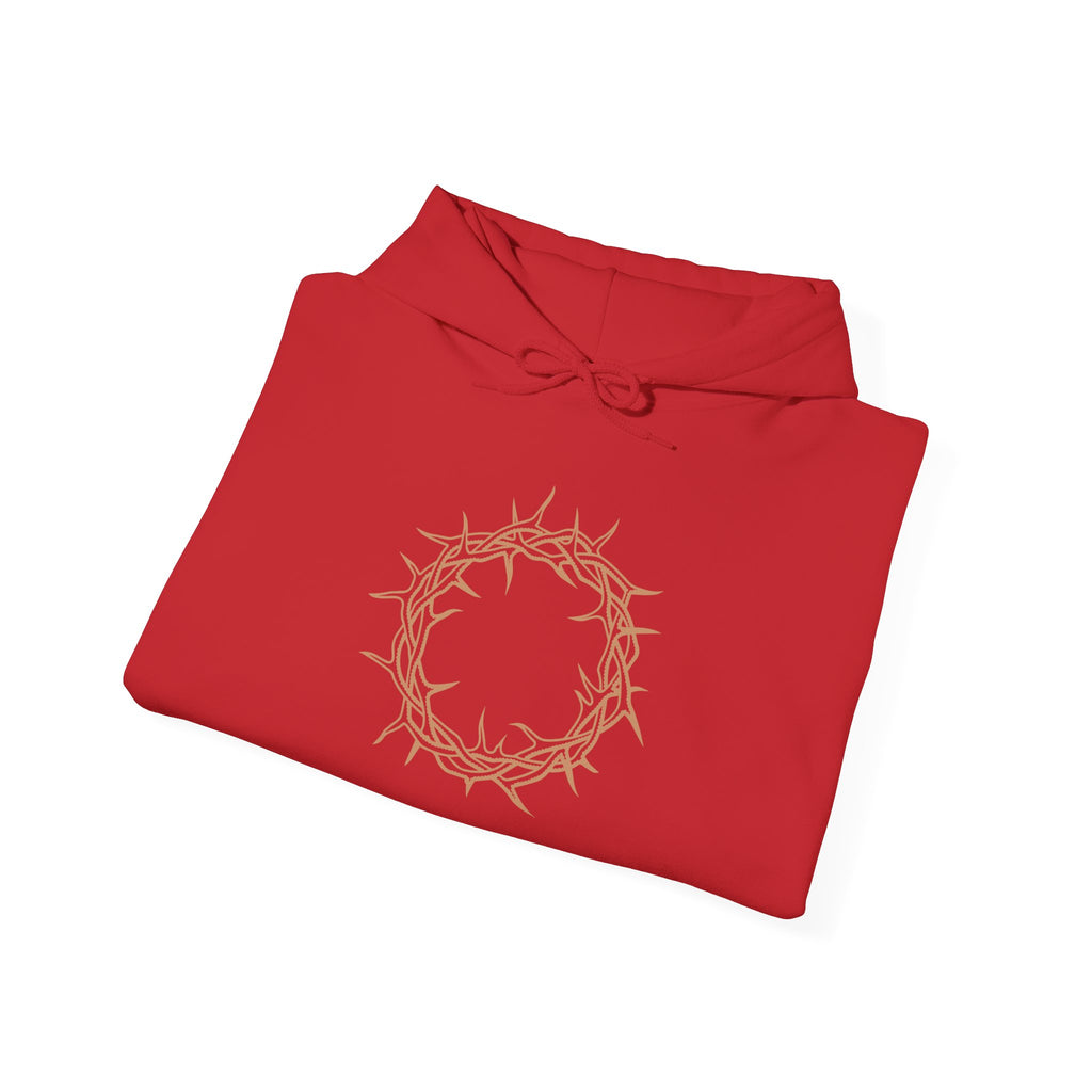 Hoodie -- Christian Theme -- Crown of Thorns (Light Red)