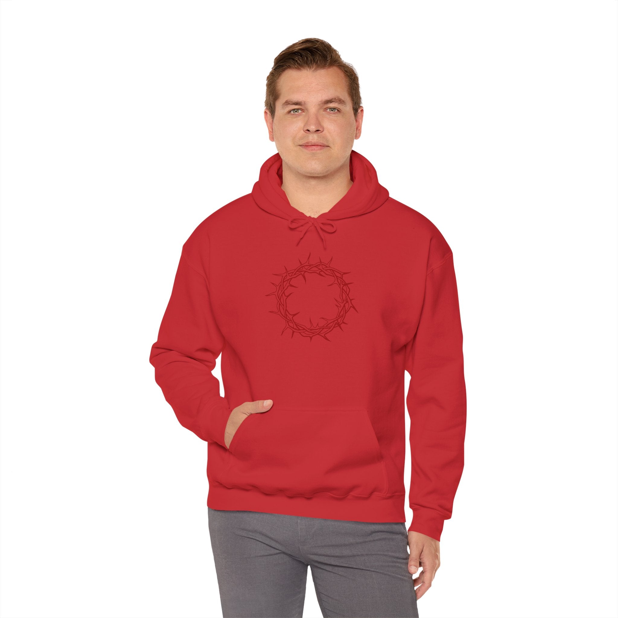 Hoodie -- Christian Theme -- Crown of Thorns (Red)