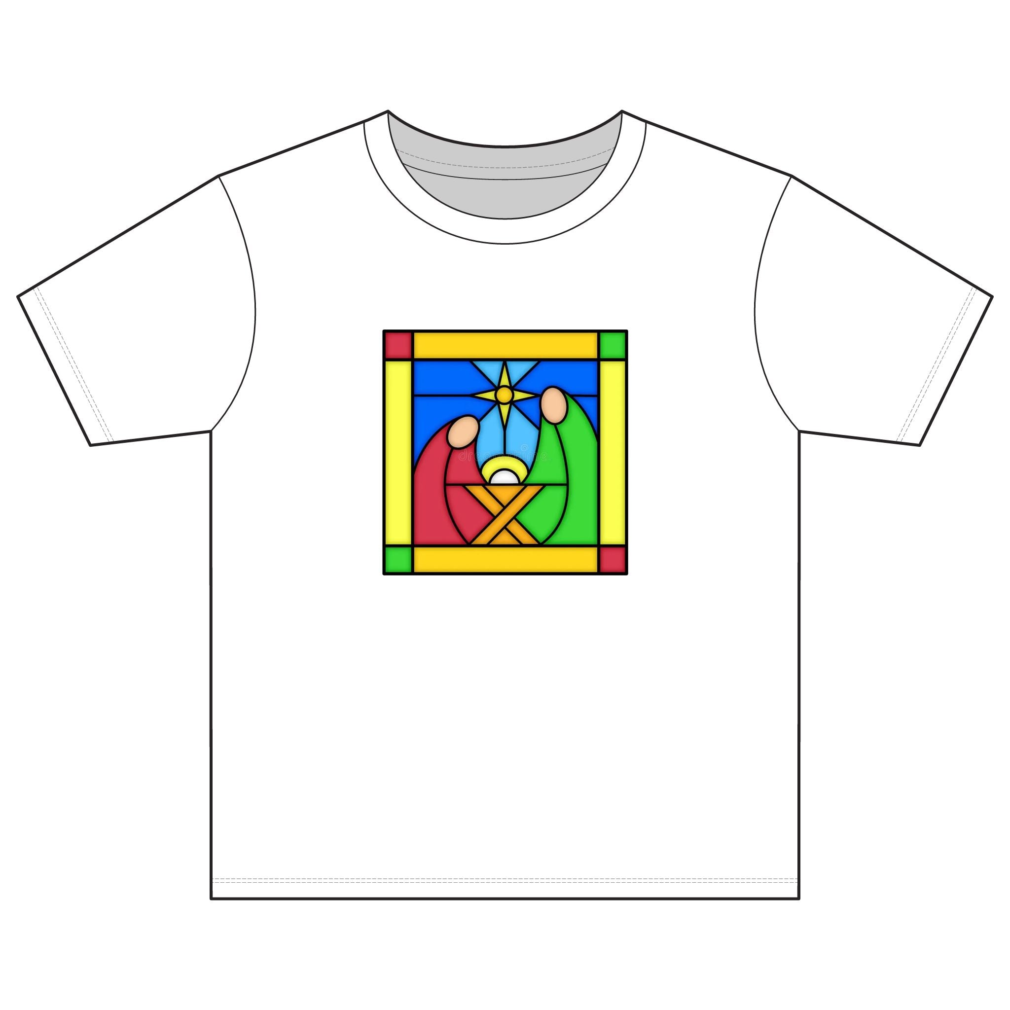 Kids T‑Shirt -- Christian Theme -- Jesus Nativity