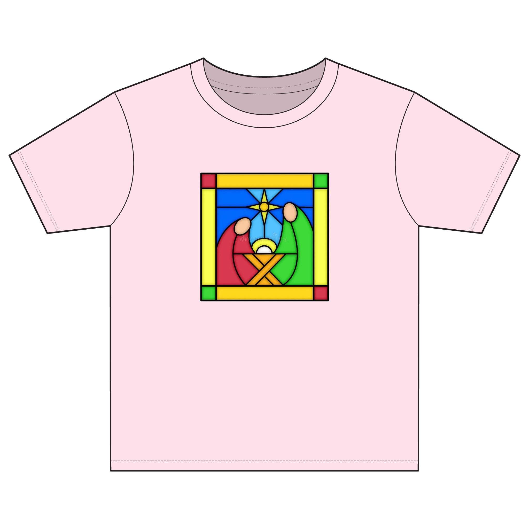 Kids T‑Shirt -- Christian Theme -- Jesus Nativity
