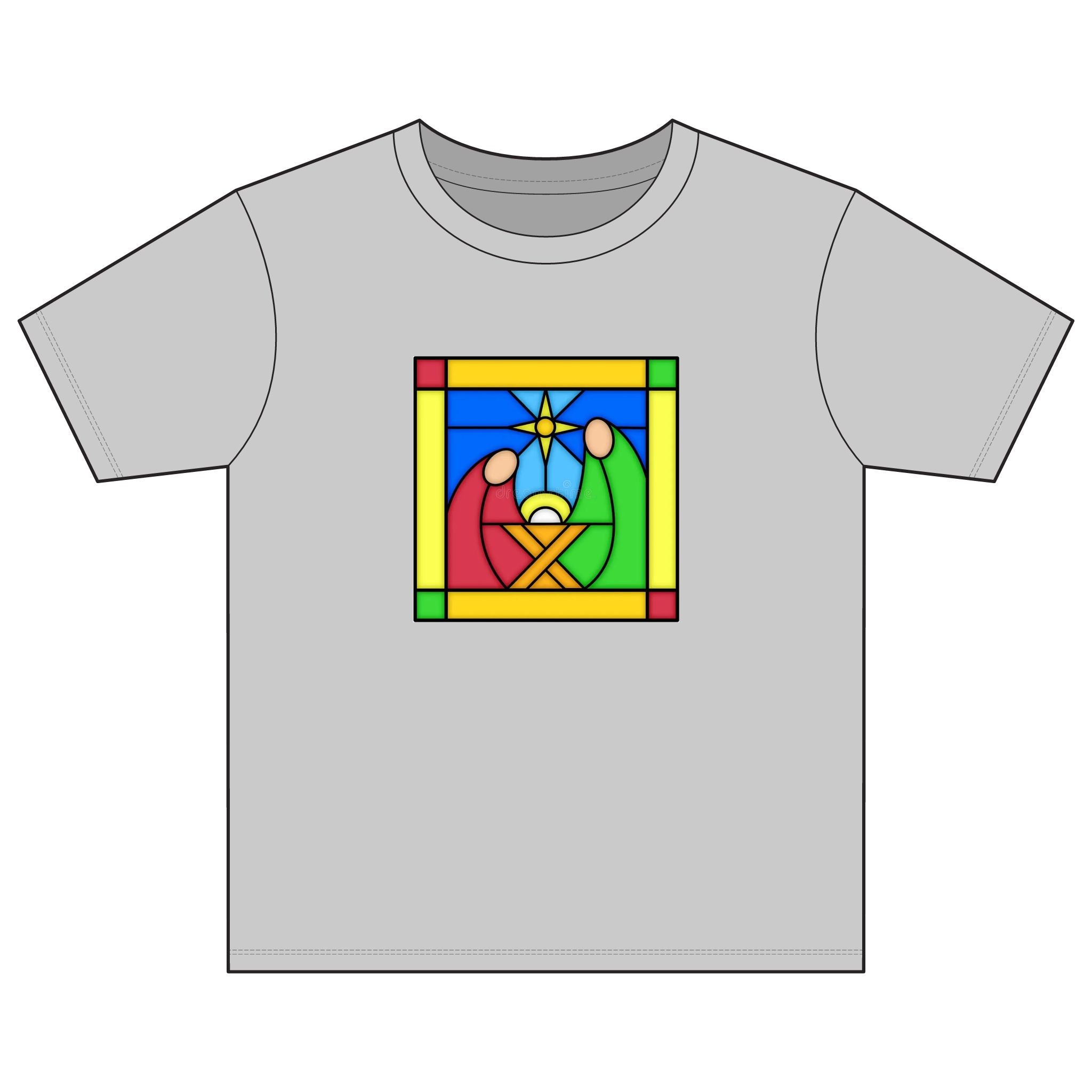 Kids T‑Shirt -- Christian Theme -- Jesus Nativity