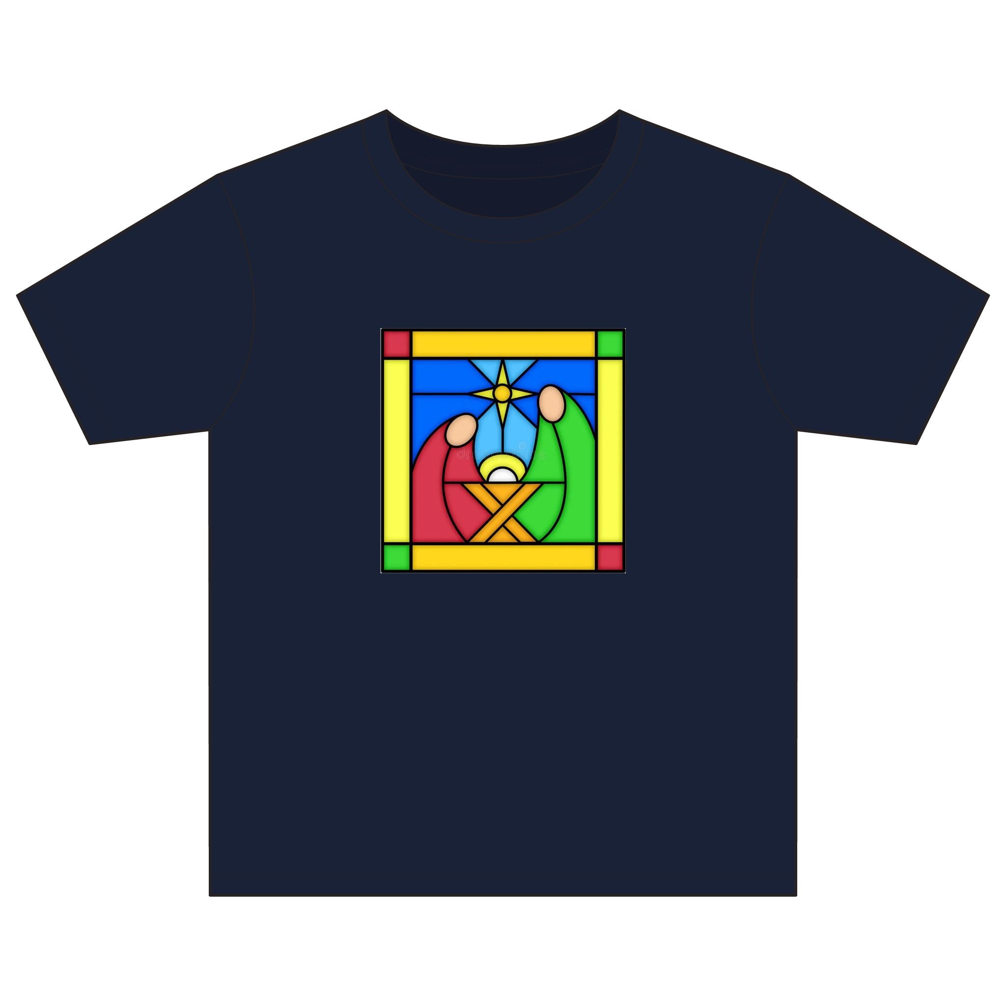 Kids T‑Shirt -- Christian Theme -- Jesus Nativity