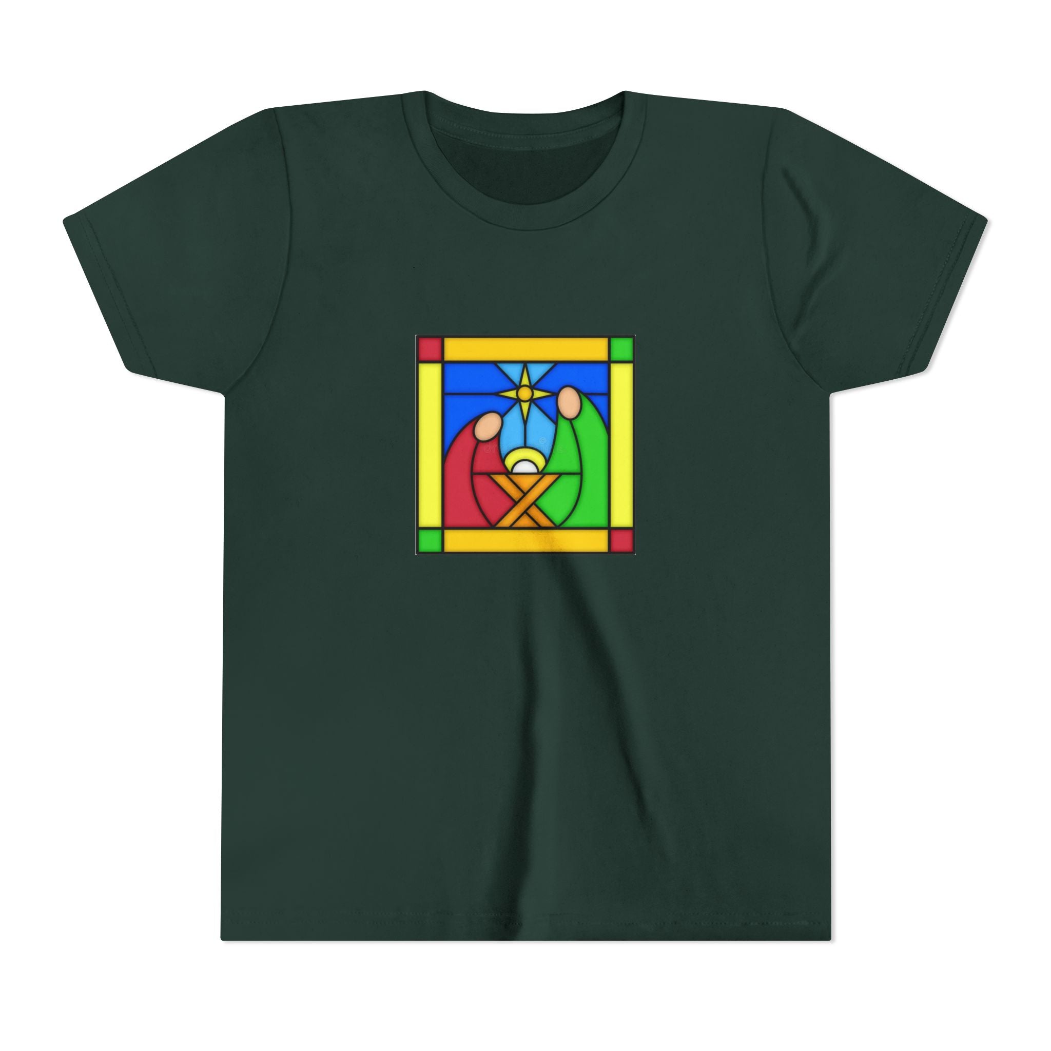 Kids T Shirt -- Christian Theme -- Jesus Nativity
