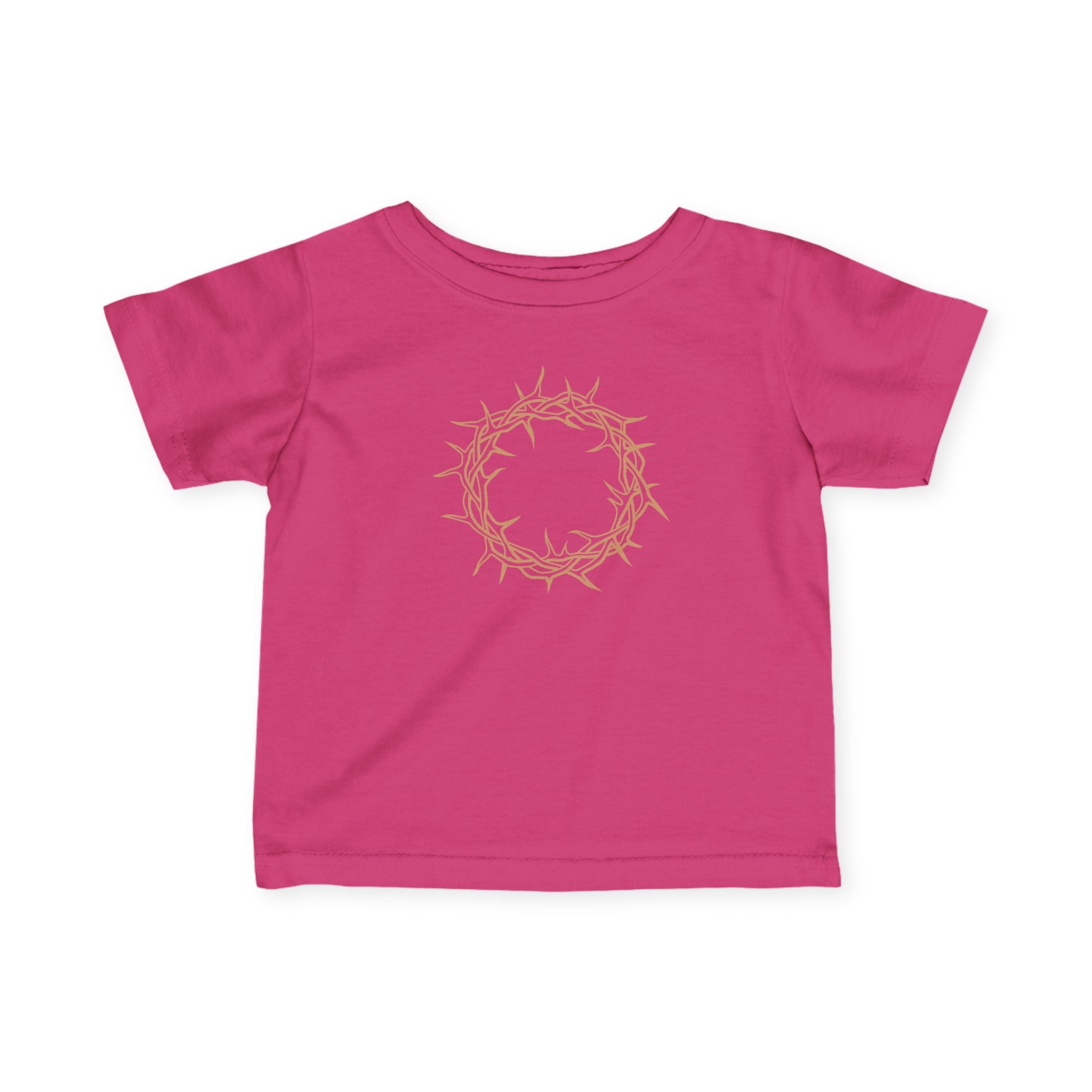 Infant T-Shirt -- Christian Theme -- Crown of Thorns (Light Red)