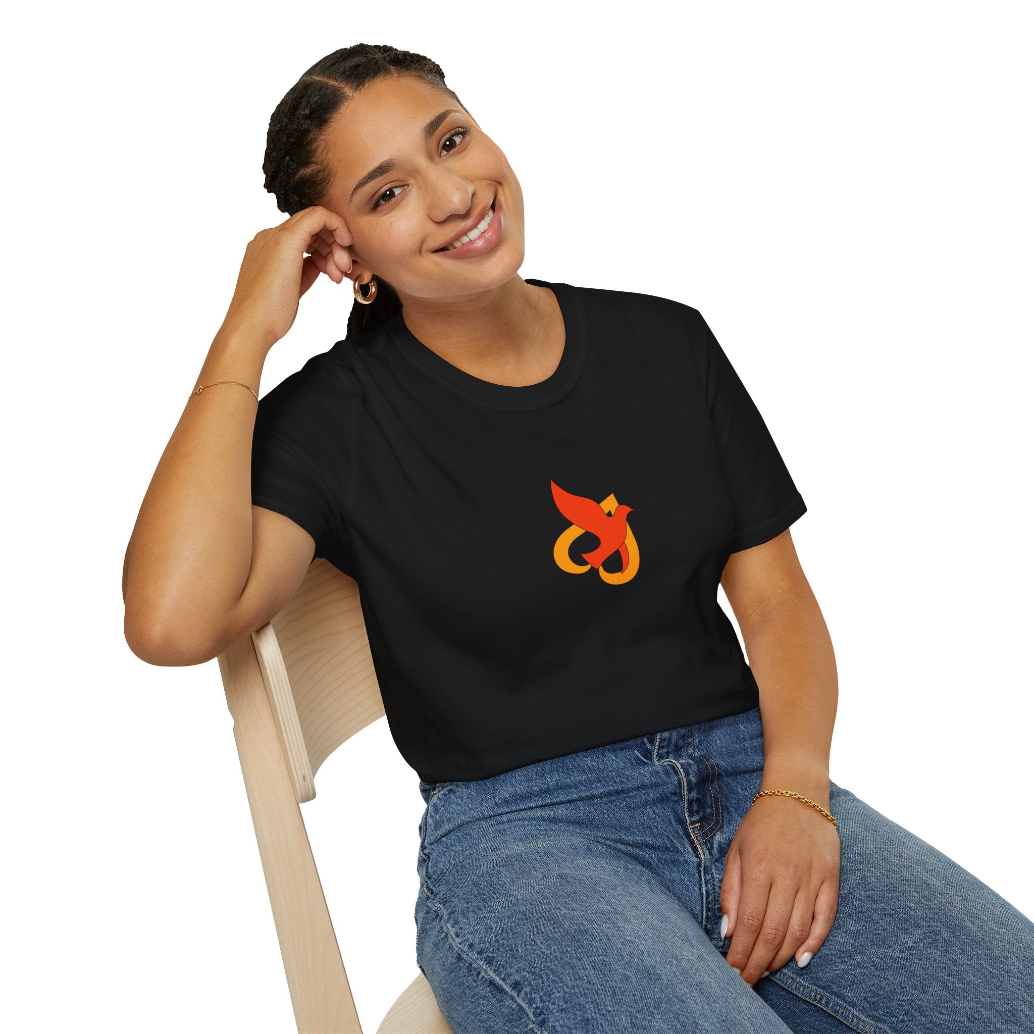 T-Shirt -- Christian Theme -- Holy Spirit Dove Heart Flame
