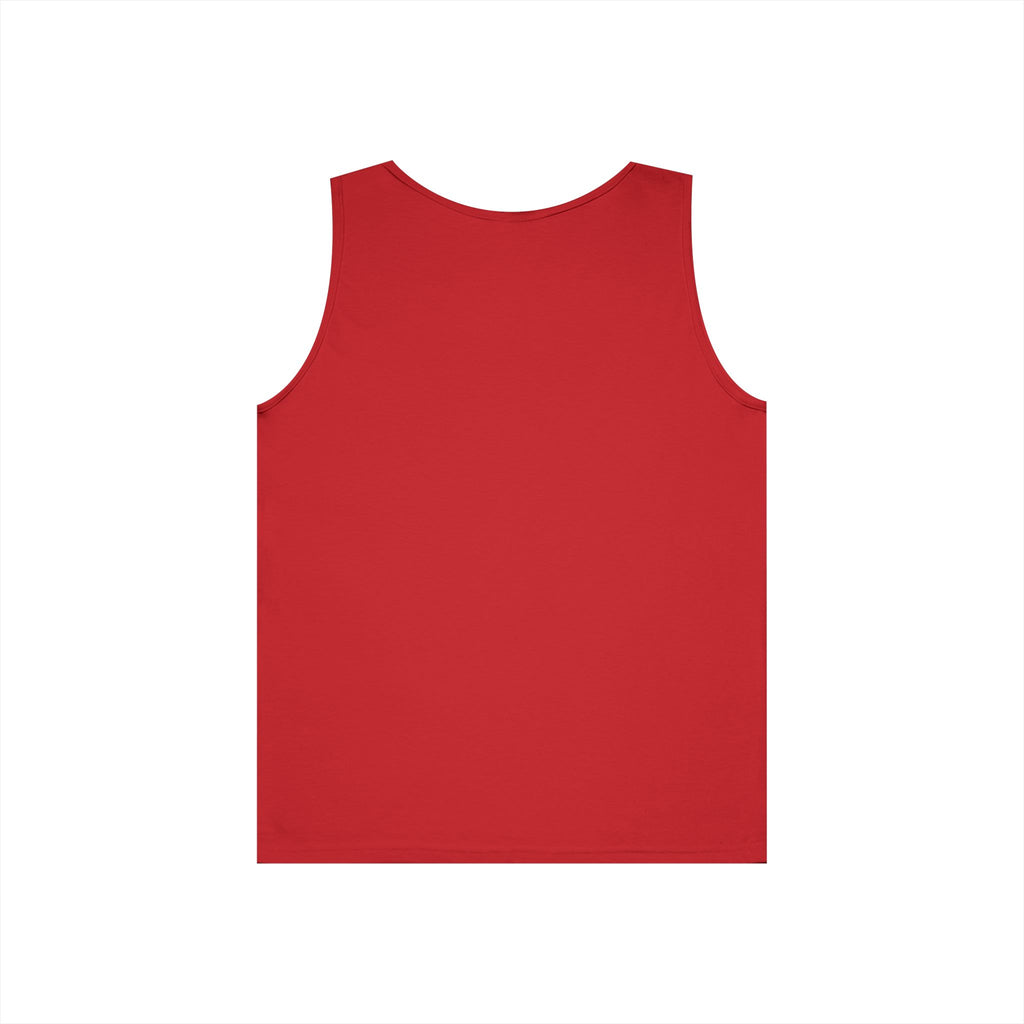 Heavy Cotton Tank Top -- Christian Theme -- Holy Spirit Dove Heart Flame