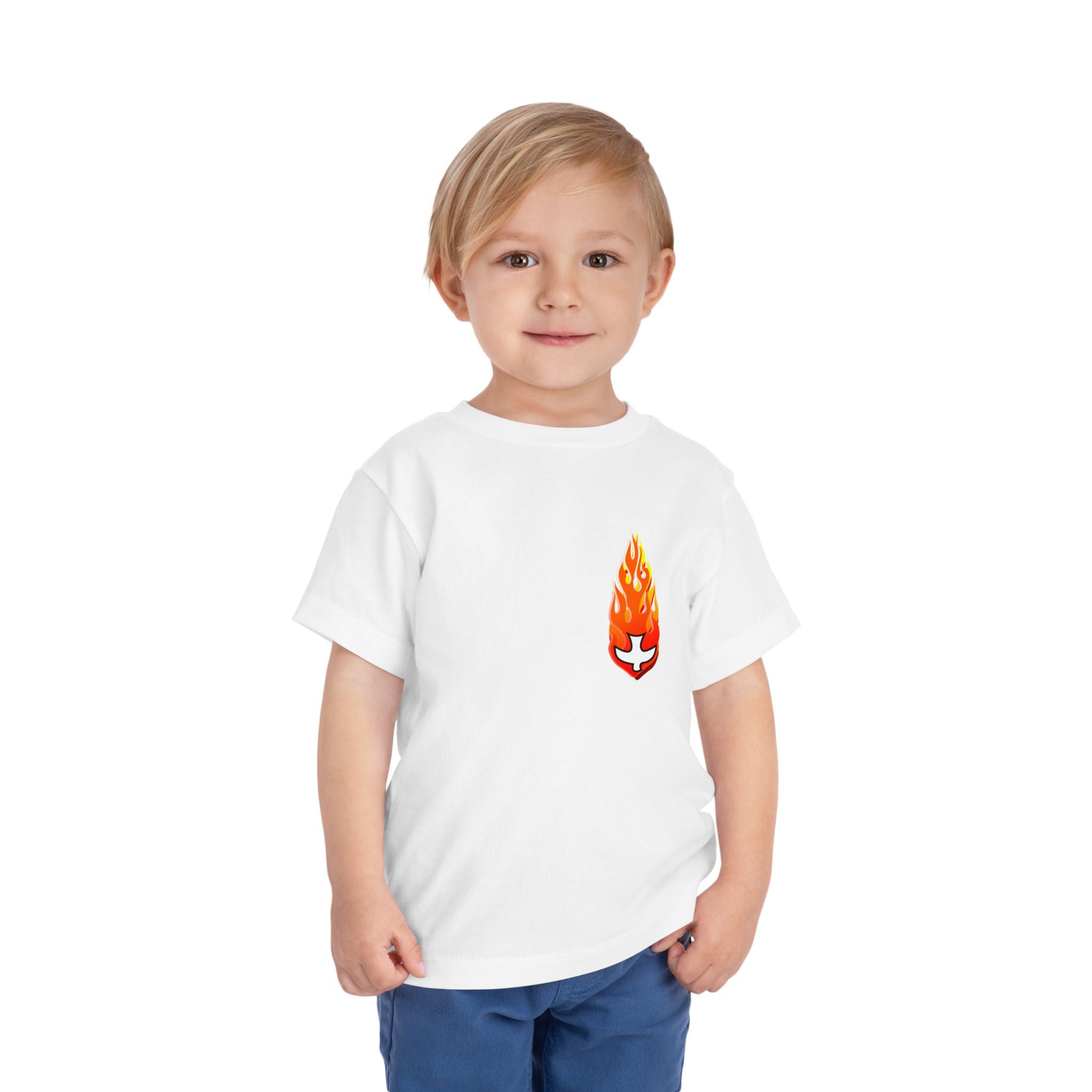 Toddler T Shirt -- Christian Theme -- Holy Spirit Dove, Flame