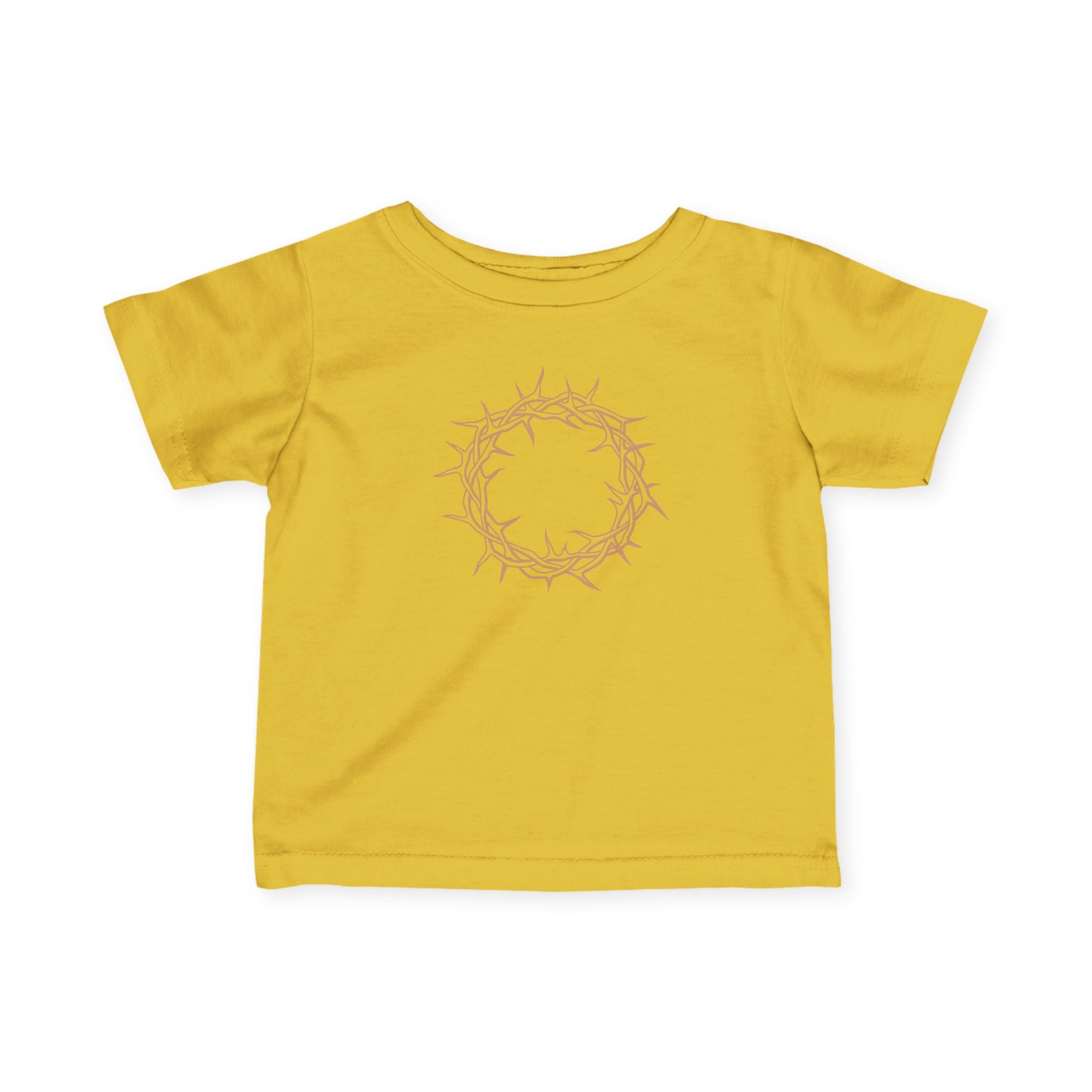 Infant T-Shirt -- Christian Theme -- Crown of Thorns (Light Red)