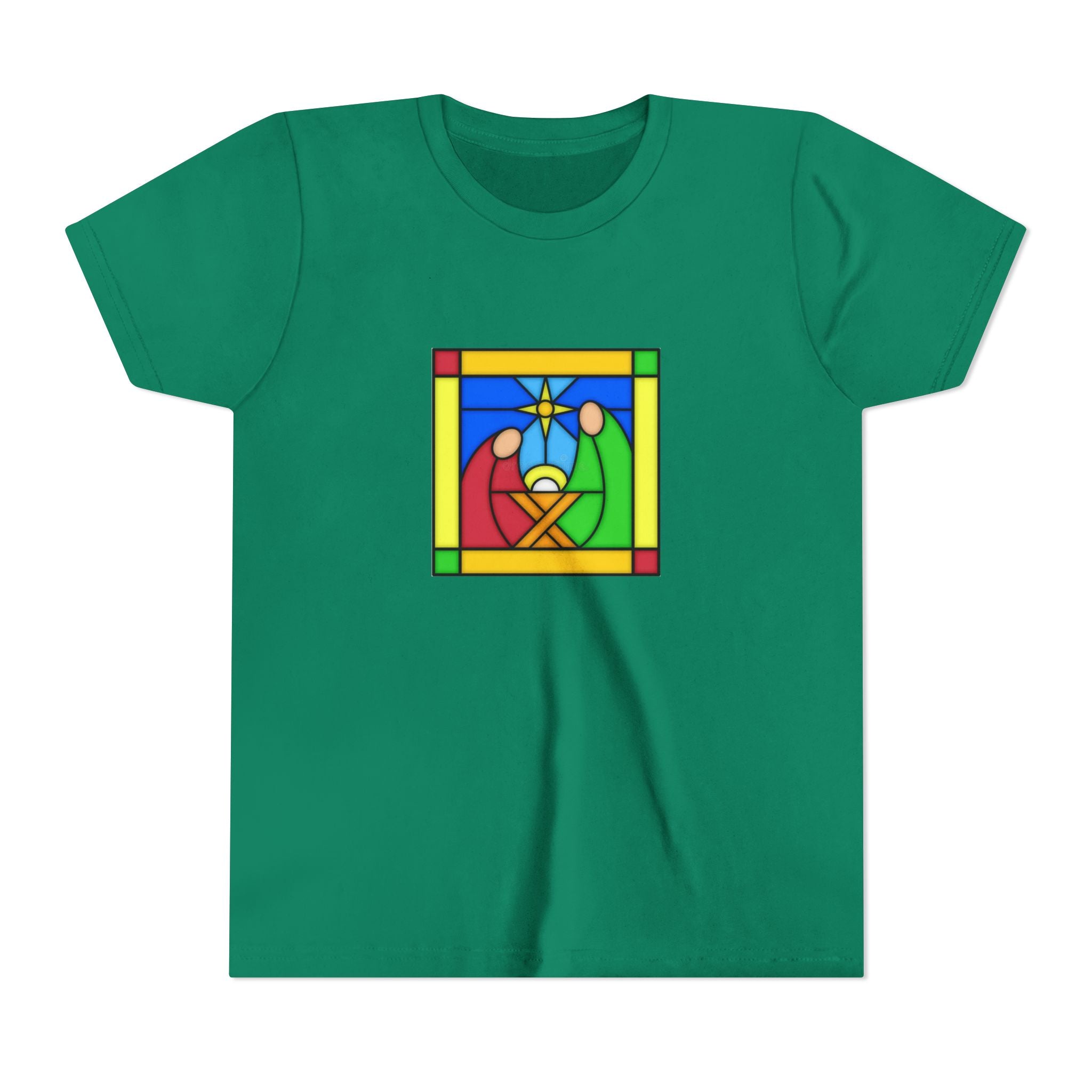 Kids T Shirt -- Christian Theme -- Jesus Nativity