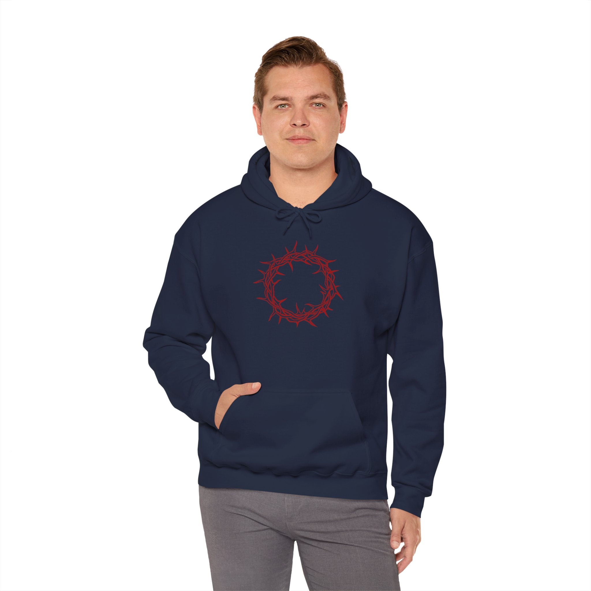 Hoodie -- Christian Theme -- Crown of Thorns (Red)