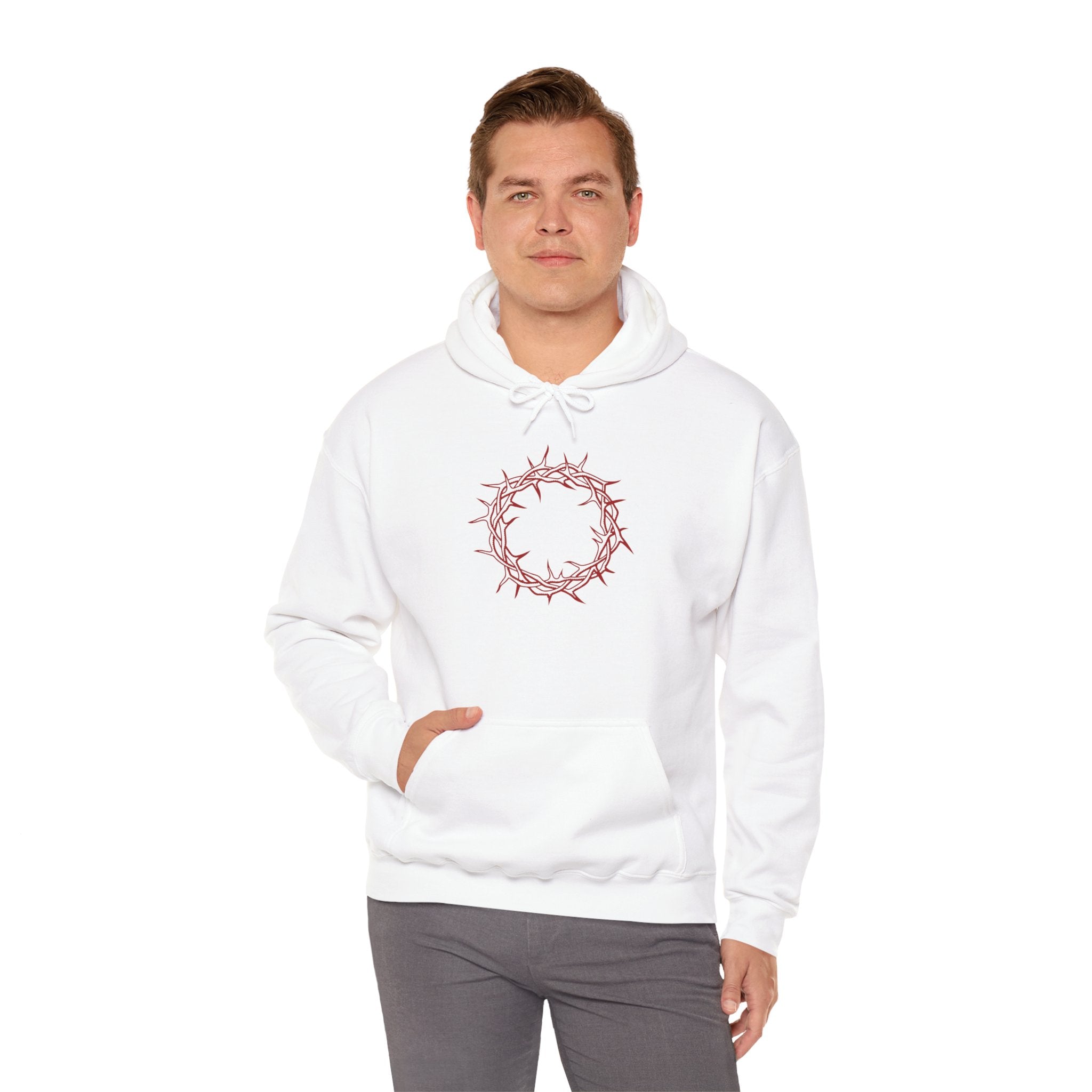 Hoodie -- Christian Theme -- Crown of Thorns (Red)