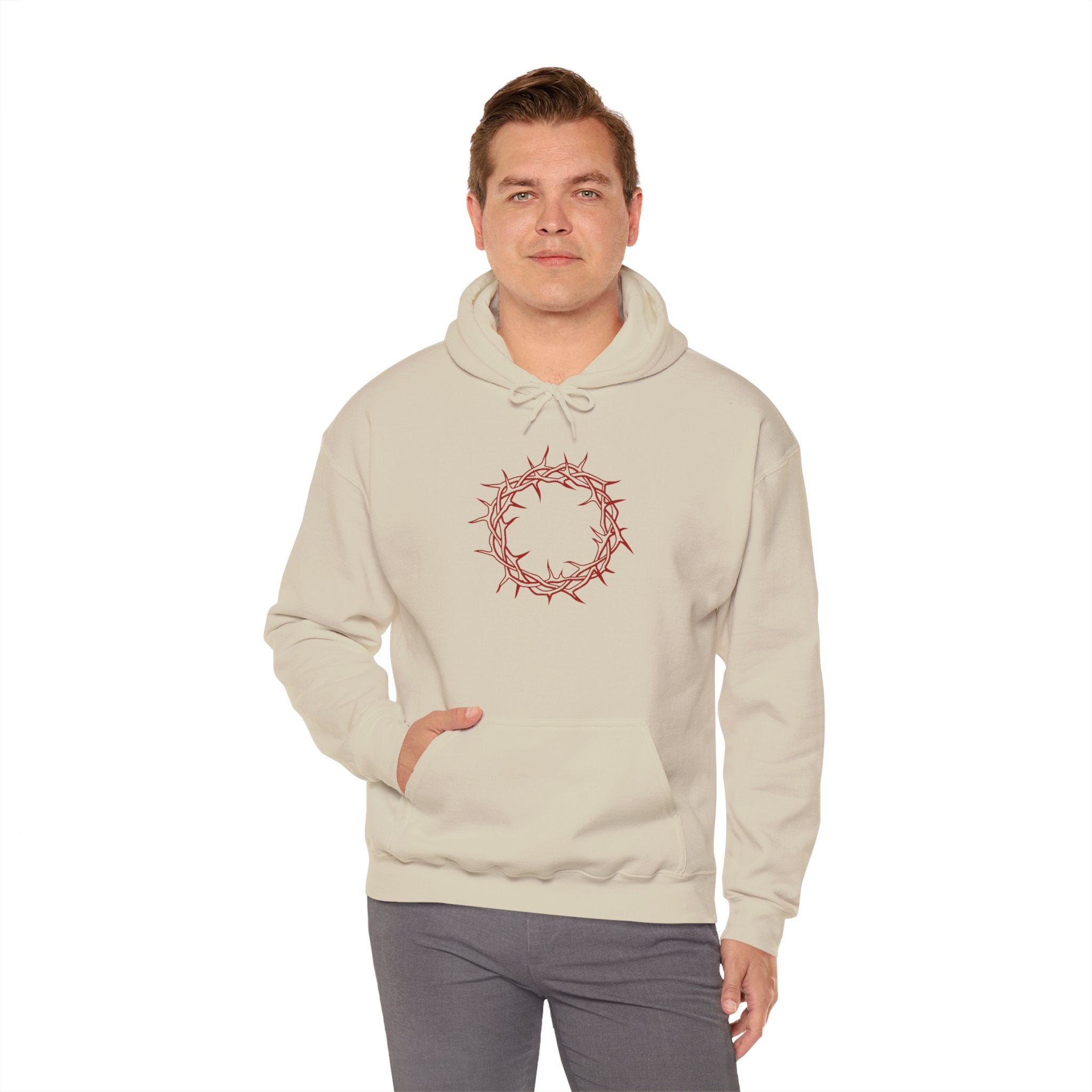 Hoodie -- Christian Theme -- Crown of Thorns (Red)