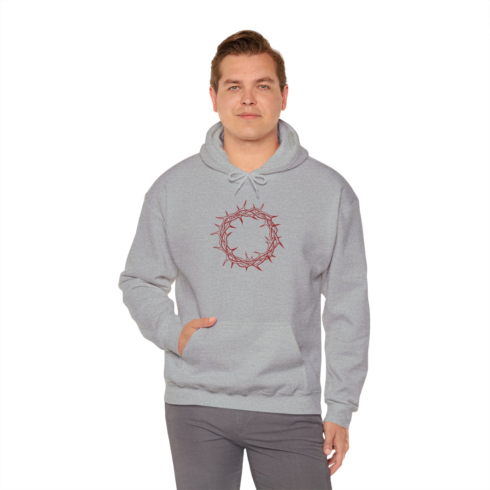 Hoodie -- Christian Theme -- Crown of Thorns (Red)