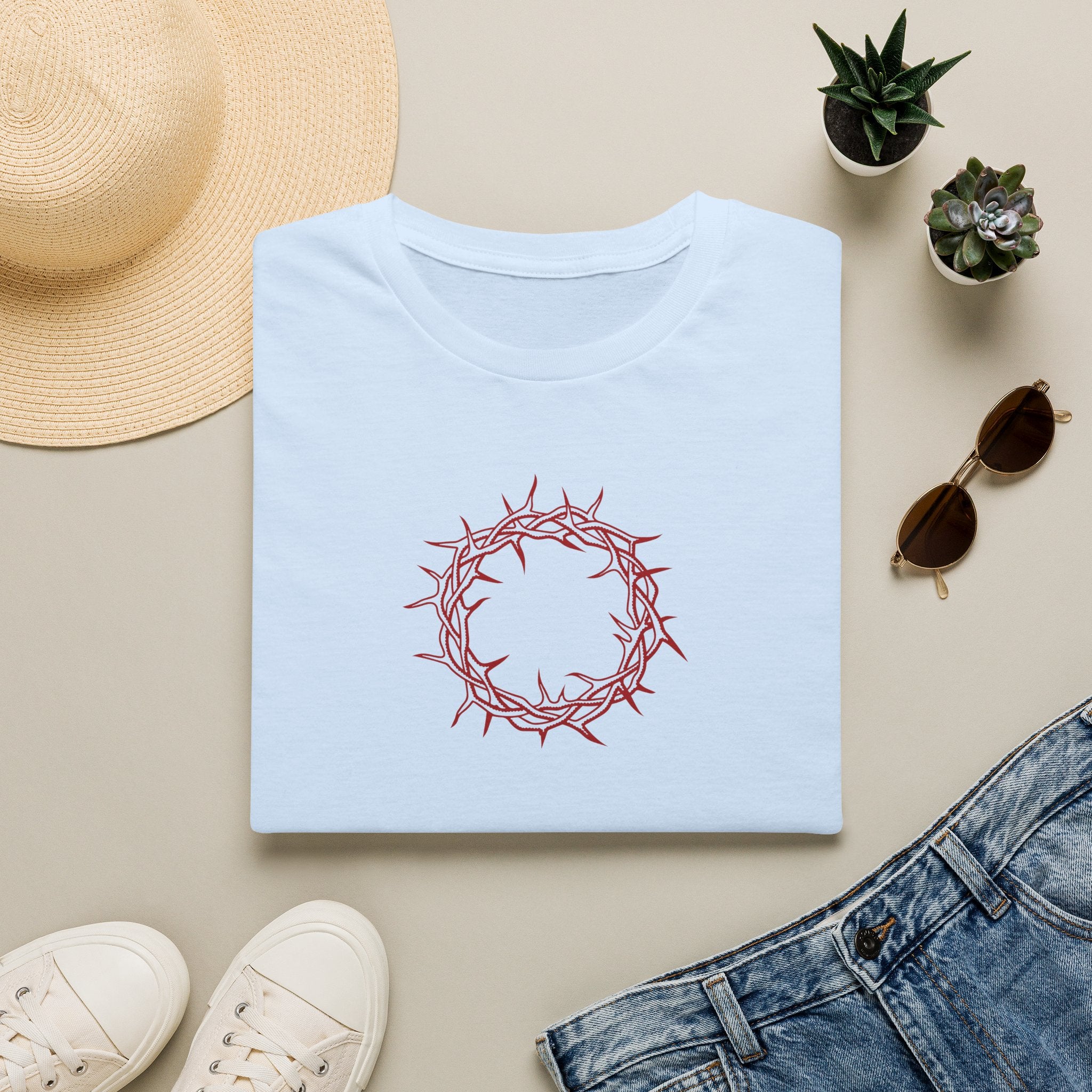 Softstyle T-Shirt -- Christian Theme -- Crown of Thorns (Red)