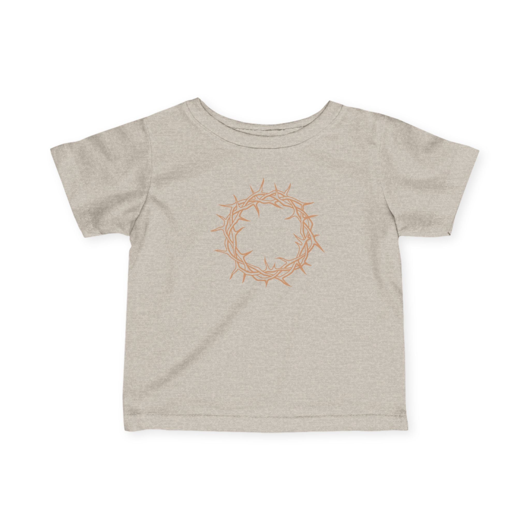 Infant T-Shirt -- Christian Theme -- Crown of Thorns (Light Red)