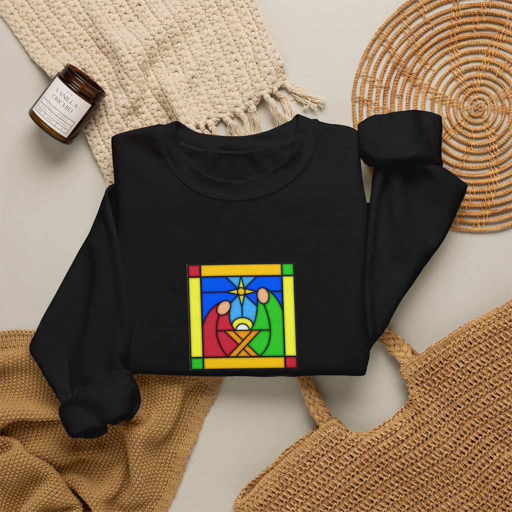 Crewneck Sweatshirt -- Christian Theme -- Jesus Nativity