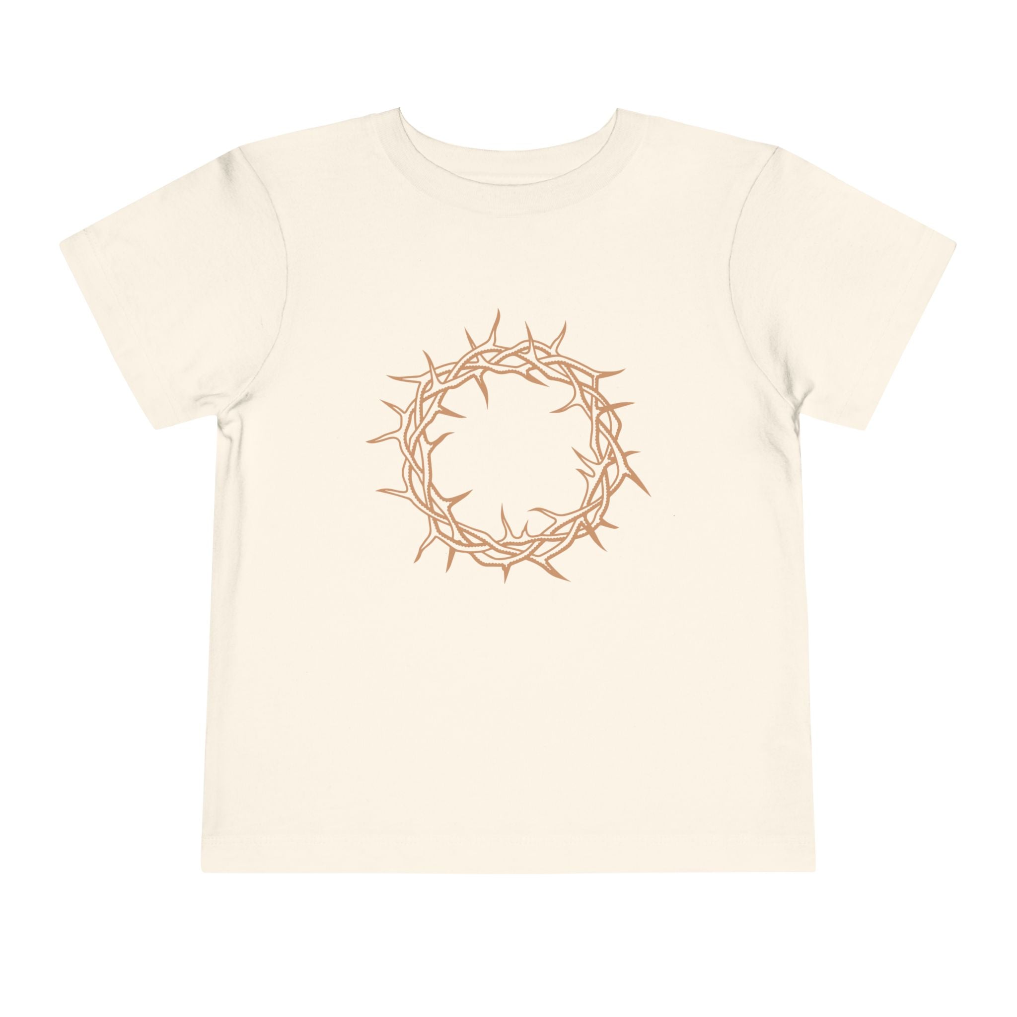 Toddler T-Shirt -- Christian Theme -- Crown of Thorns (Light Red)