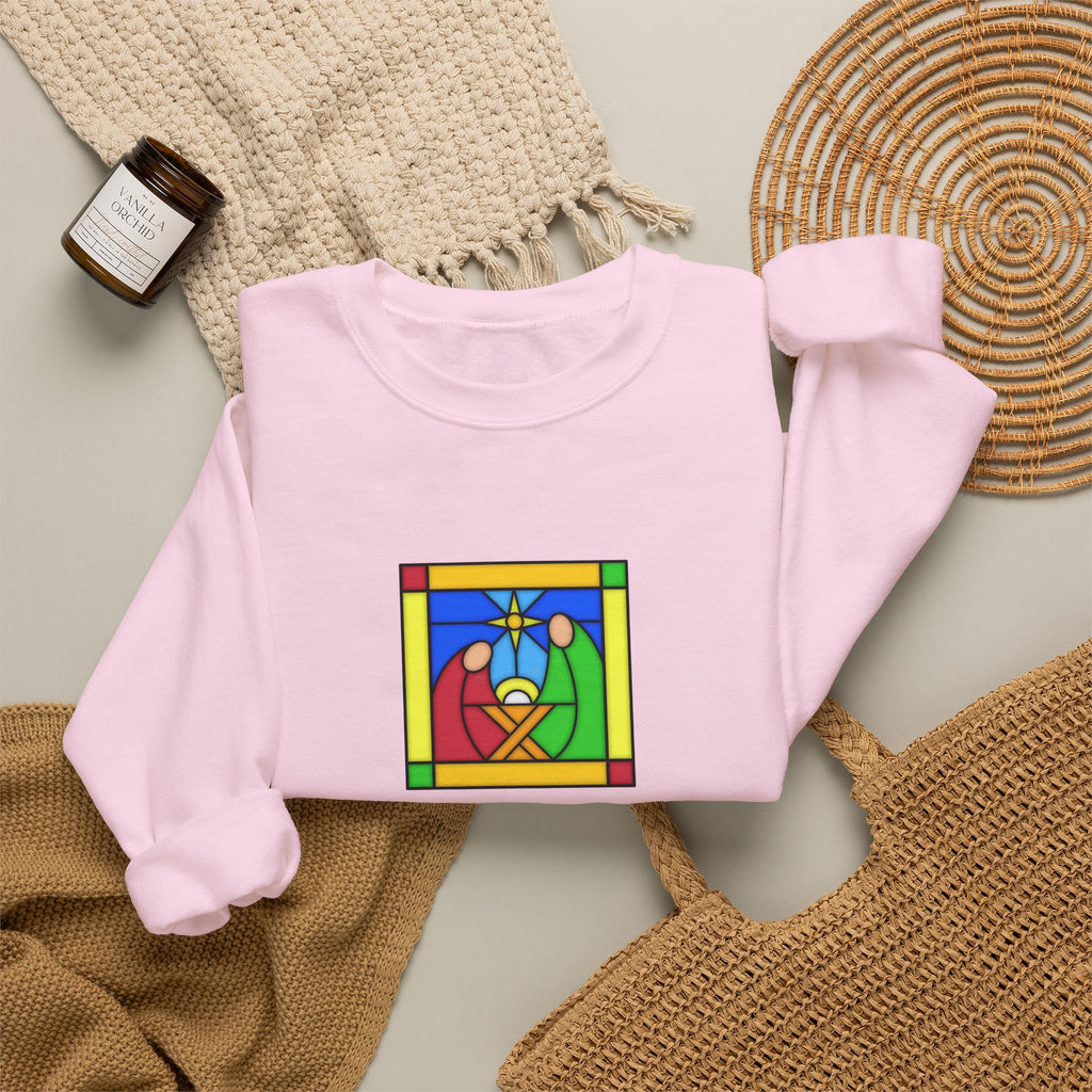 Crewneck Sweatshirt -- Christian Theme -- Jesus Nativity