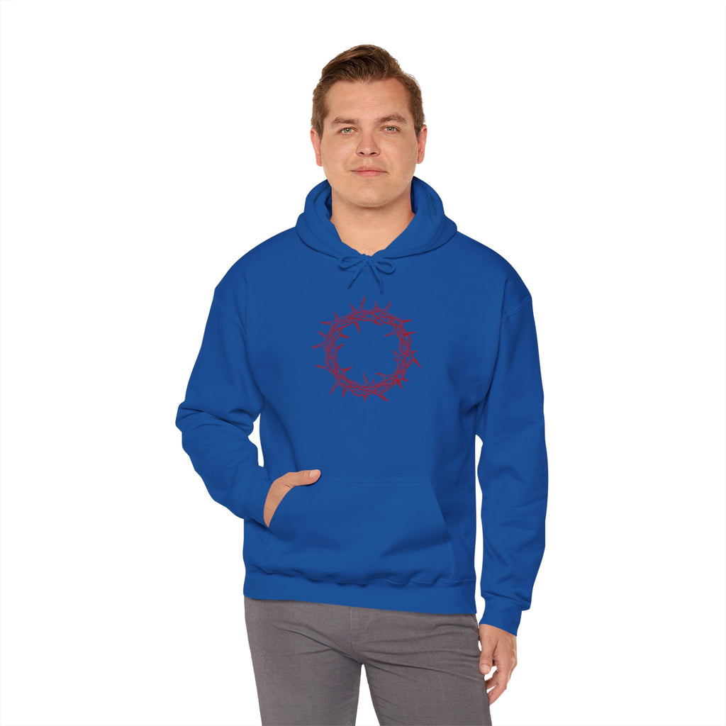Hoodie -- Christian Theme -- Crown of Thorns (Red)