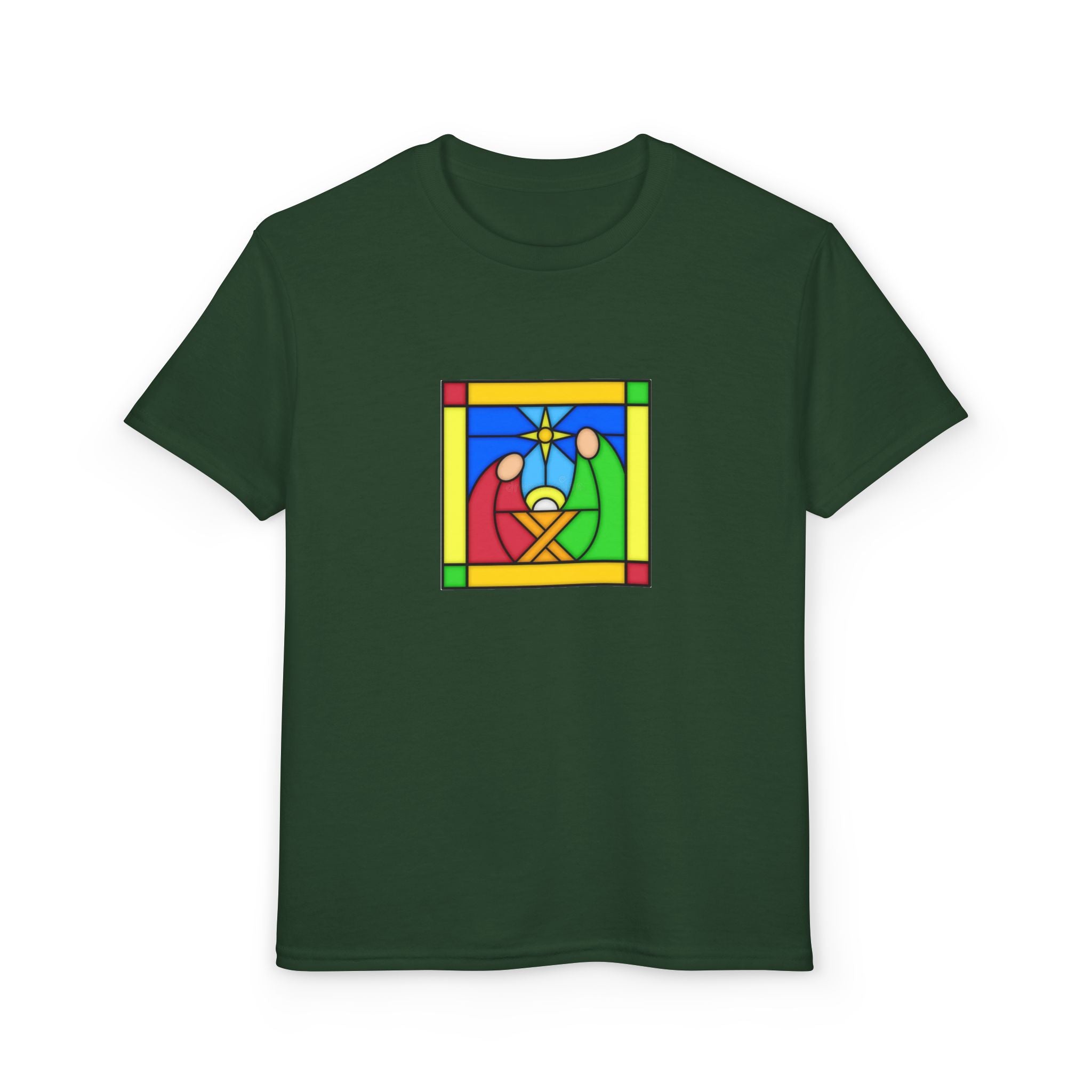 Kids T-Shirt -- Christian Theme -- Jesus Nativity