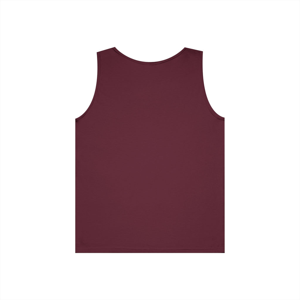 Heavy Cotton Tank Top -- Christian Theme -- Holy Spirit Dove Heart Flame