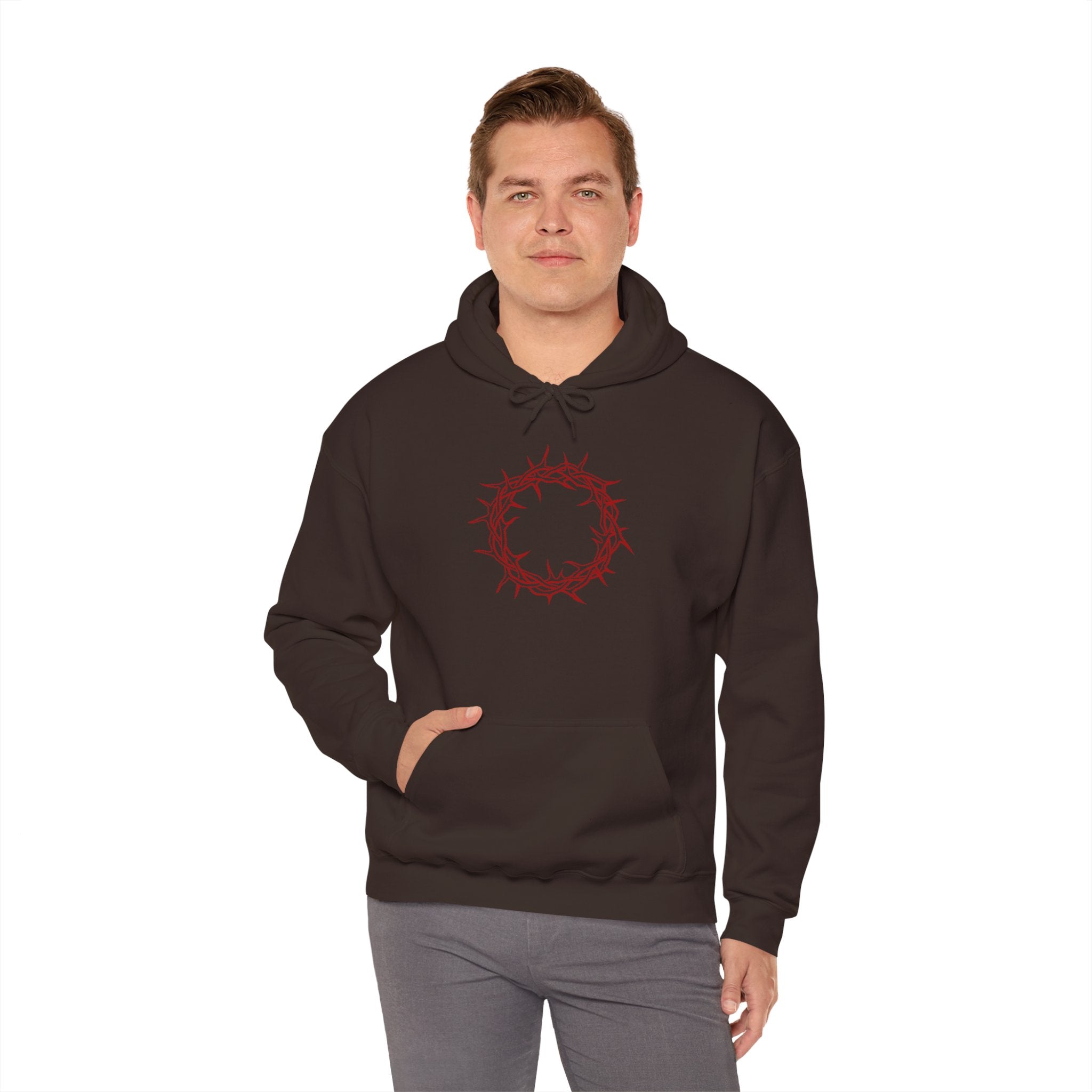 Hoodie -- Christian Theme -- Crown of Thorns (Red)