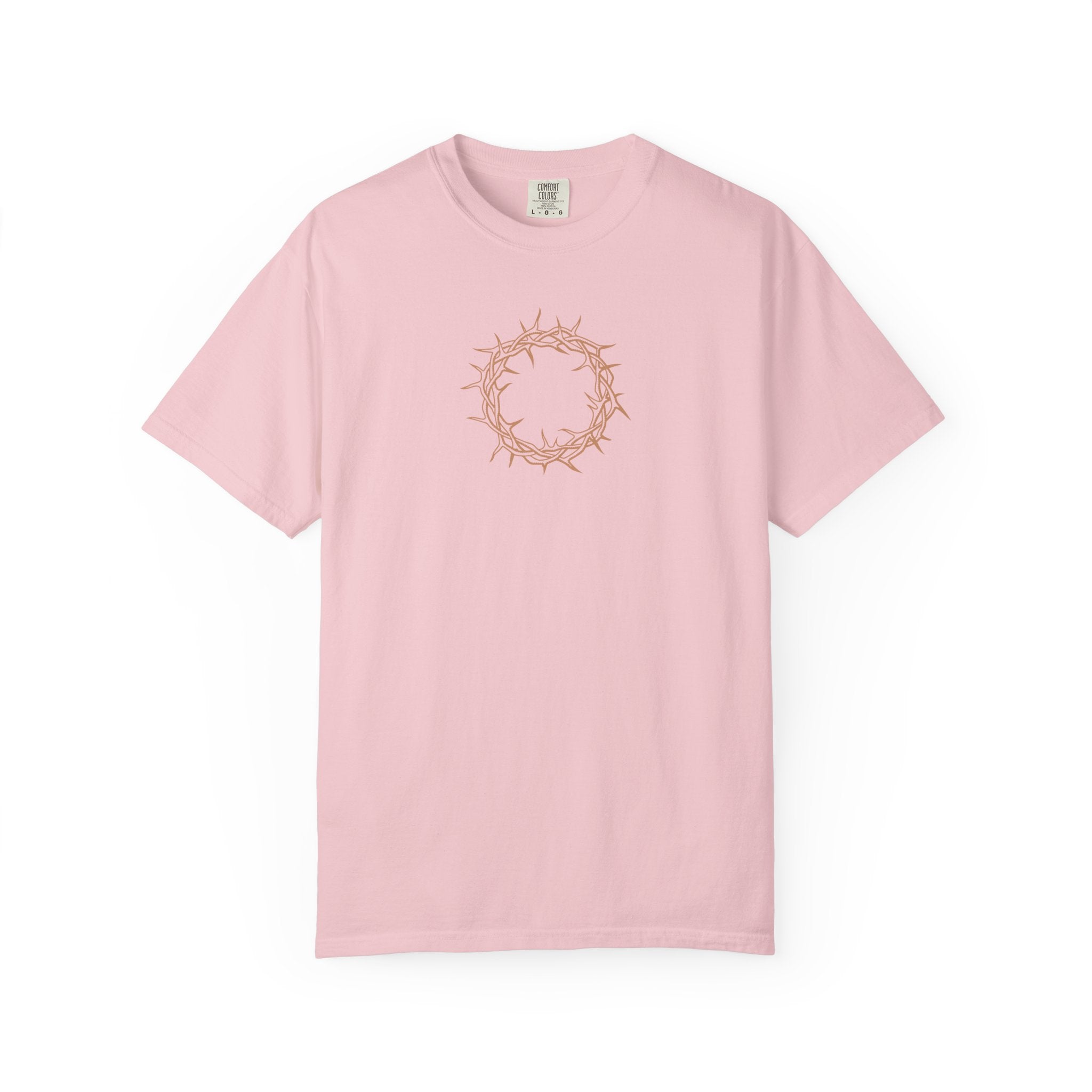 Relaxed T-Shirt -- Christian Theme -- Crown of Thorns (Light Red)