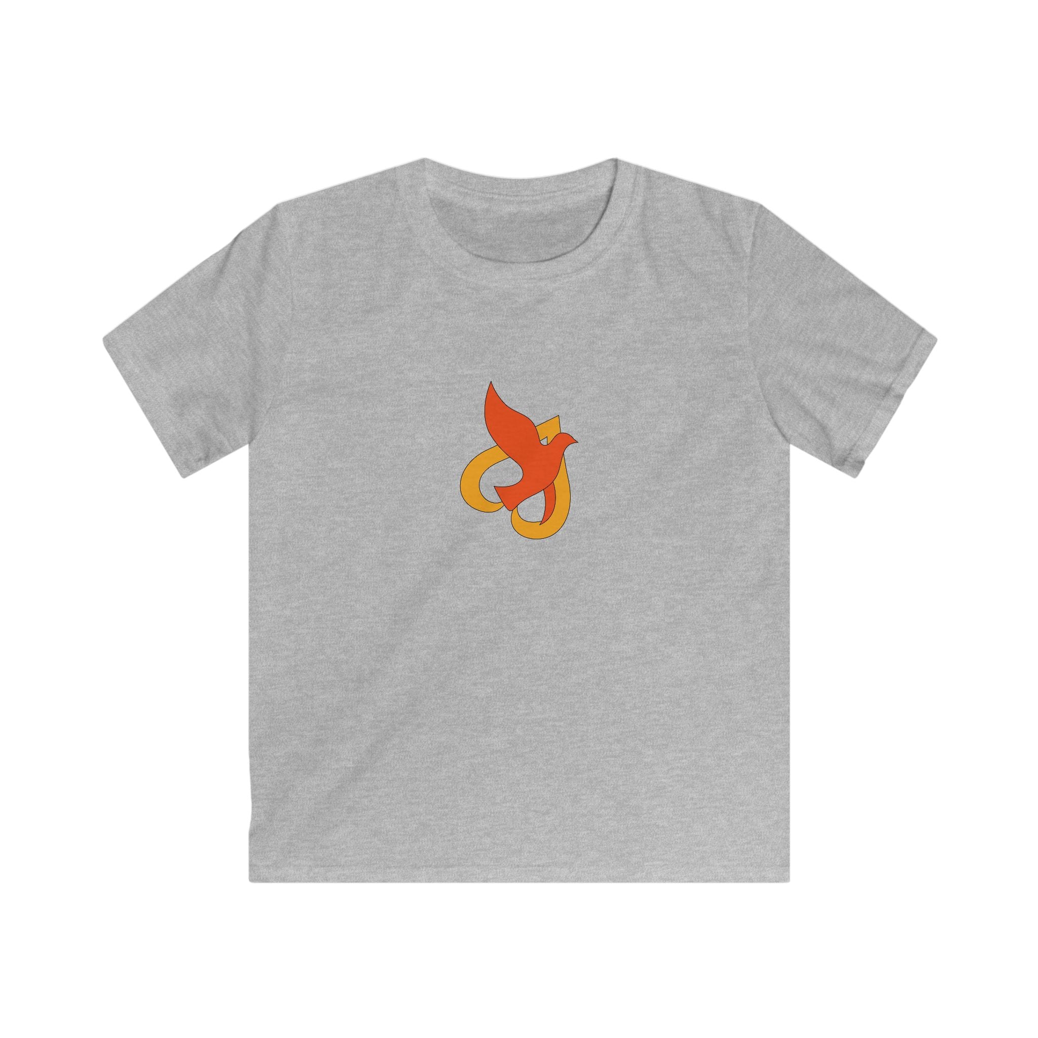 Kids T-Shirt -- Christian Theme -- Holy Spirit Dove Heart Flame