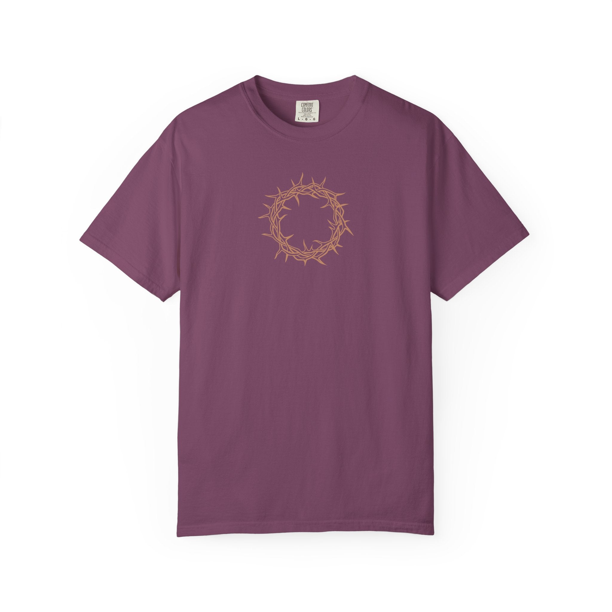 Relaxed T-Shirt -- Christian Theme -- Crown of Thorns (Light Red)